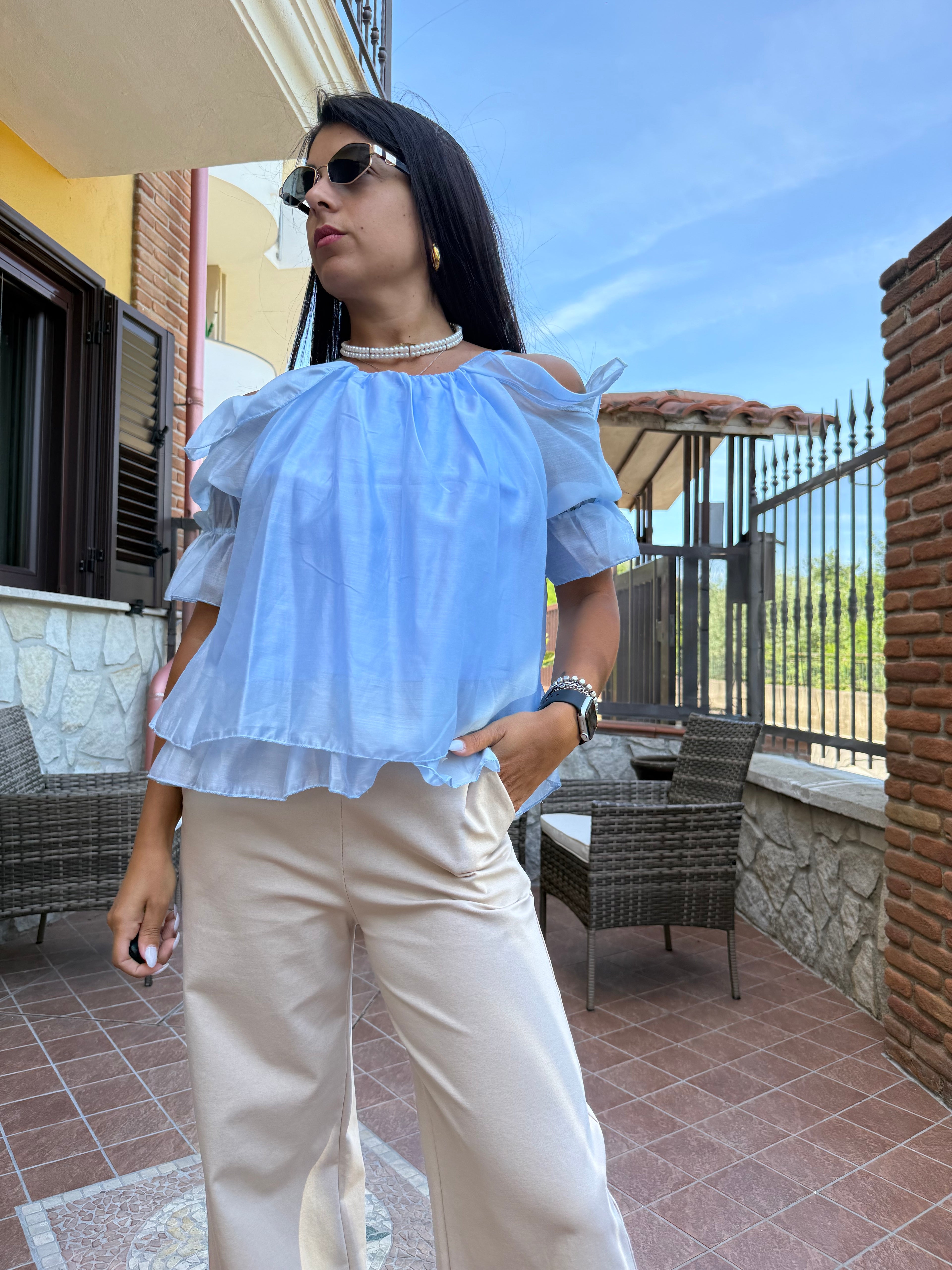 Camicia chiffon