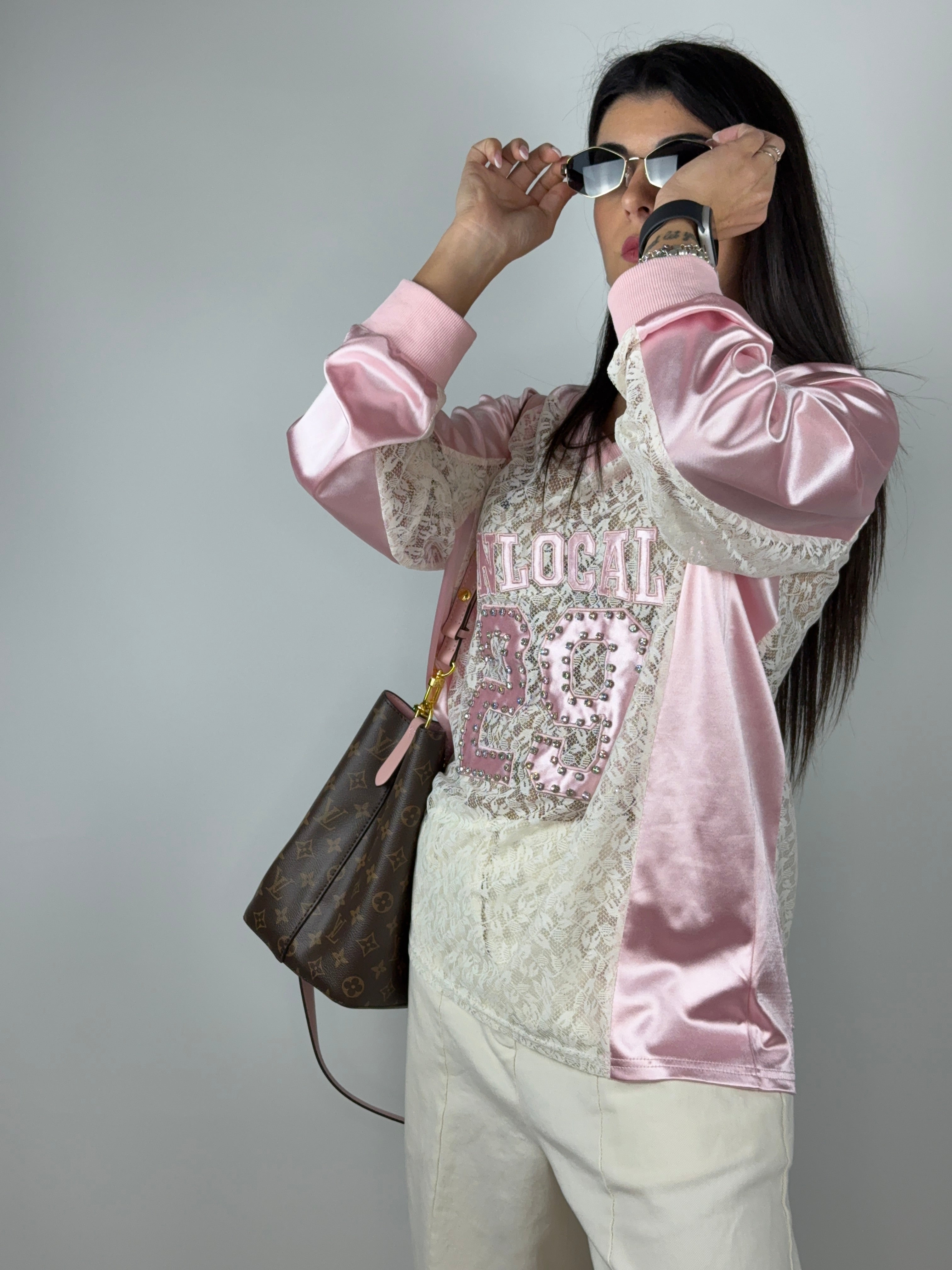 Maglia pizzo Swarovski