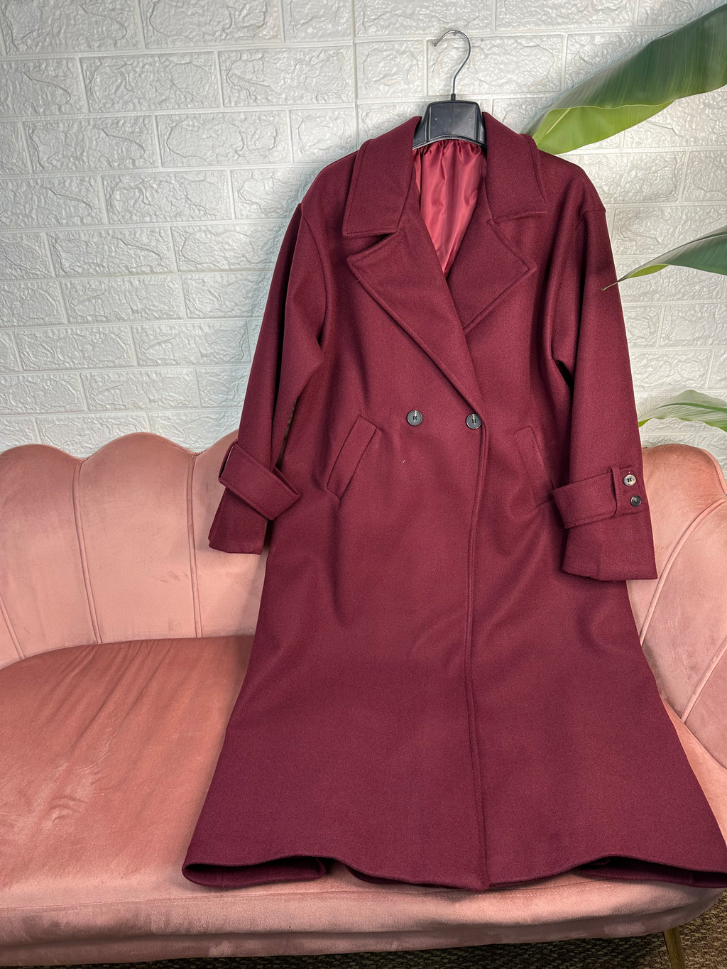 Cappotto oversize doppiopetto