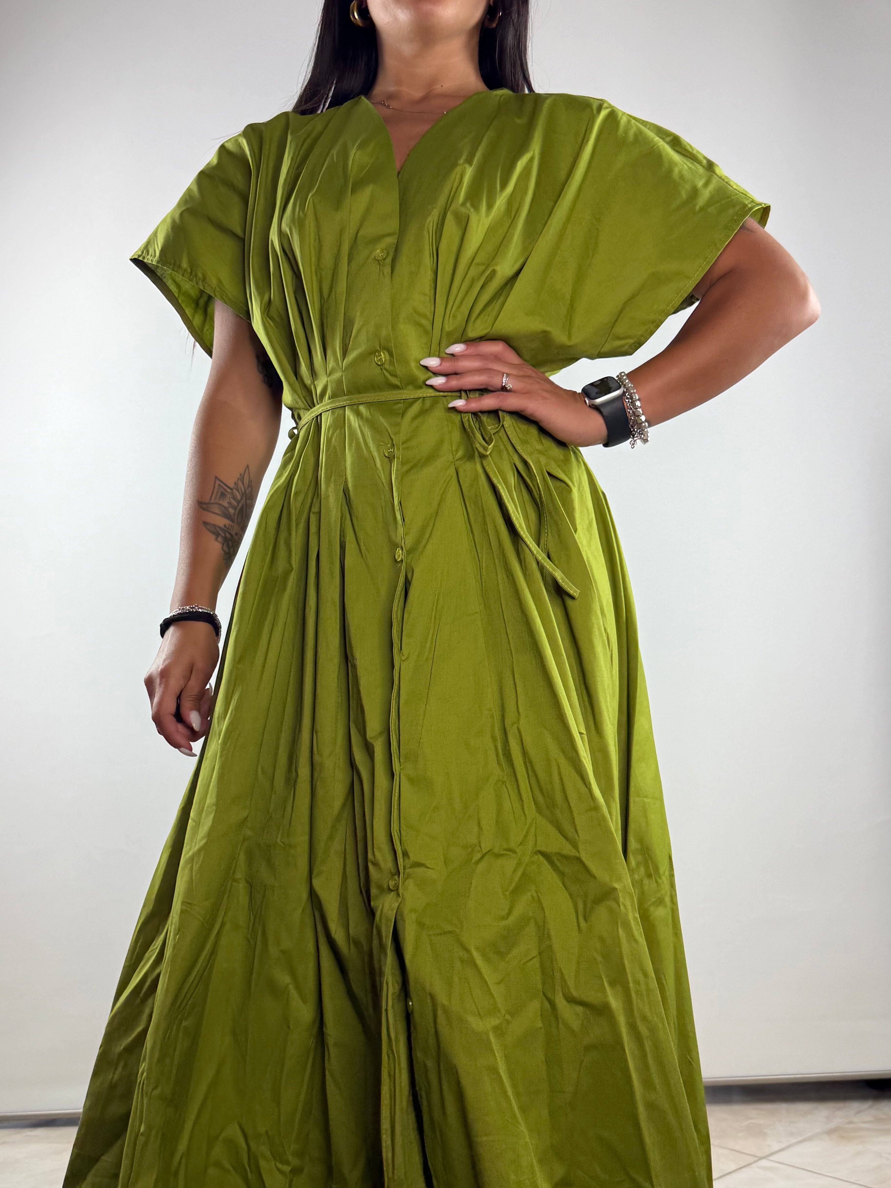 Vestito lungo cotone