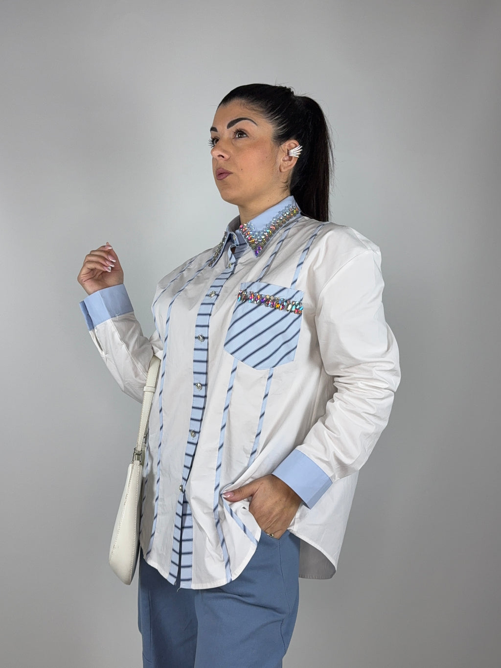 Camicia Swarovski
