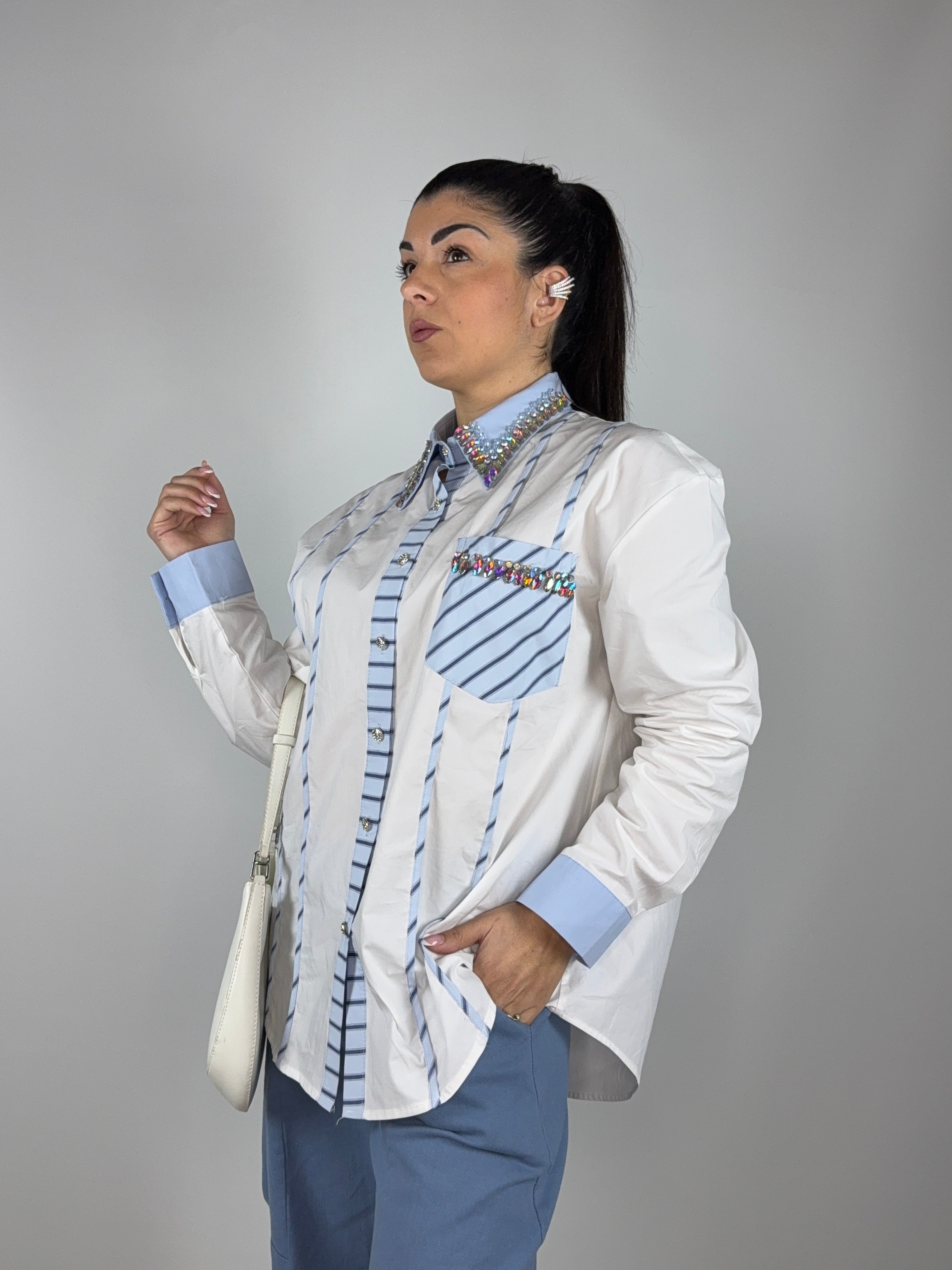 Camicia Swarovski