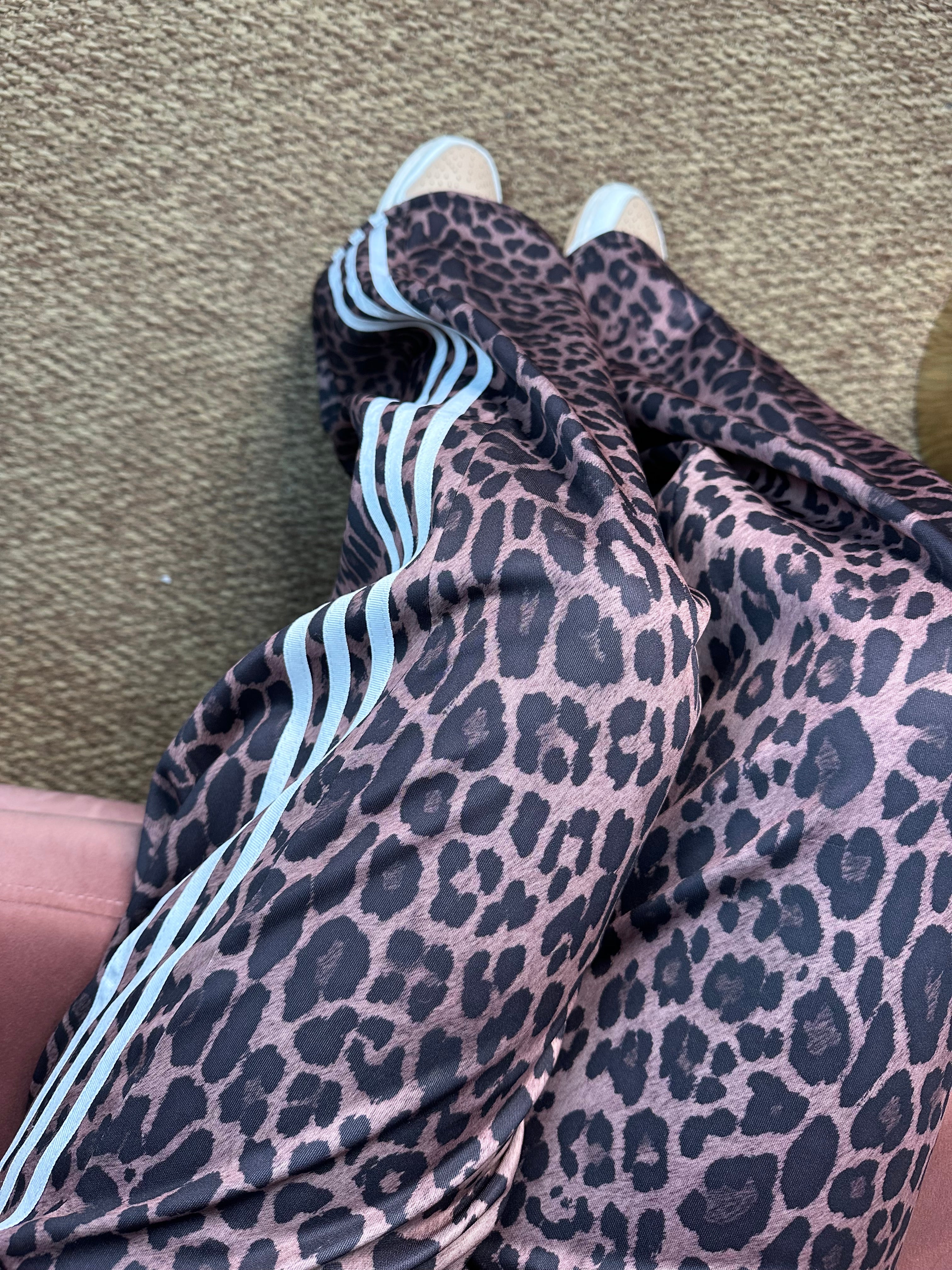 Pantalone tuta strips animalier