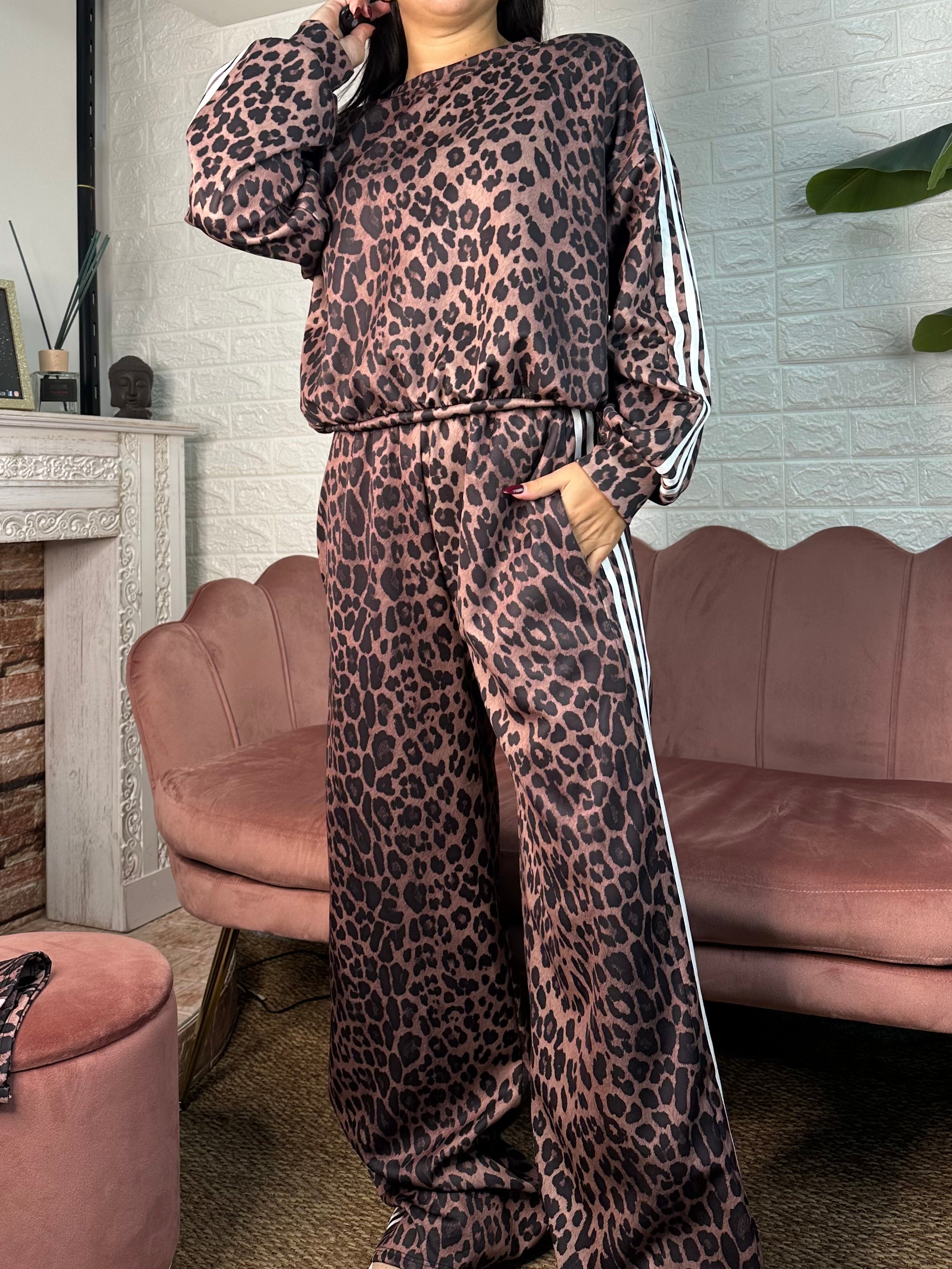 Felpa strips animalier