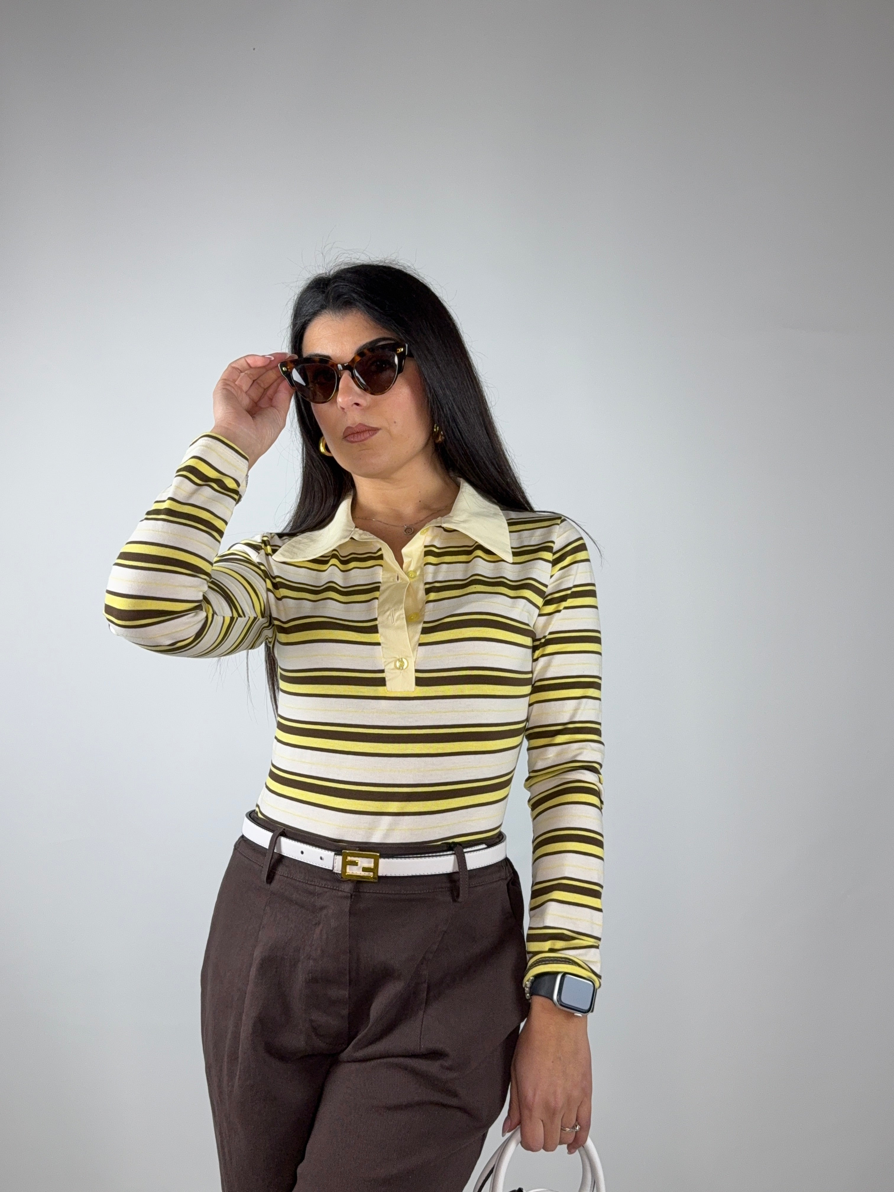 Body polo righe