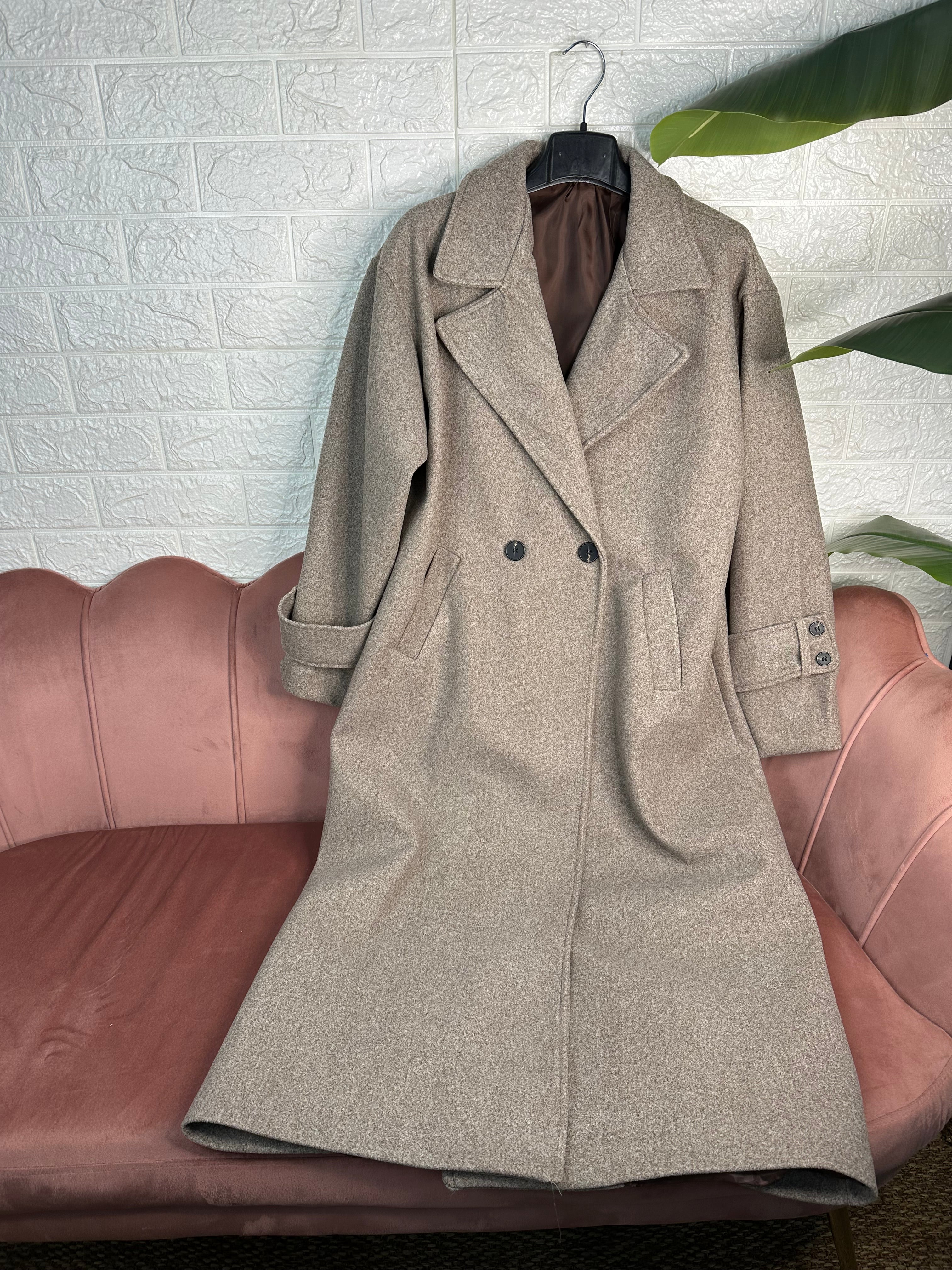 Cappotto oversize doppiopetto