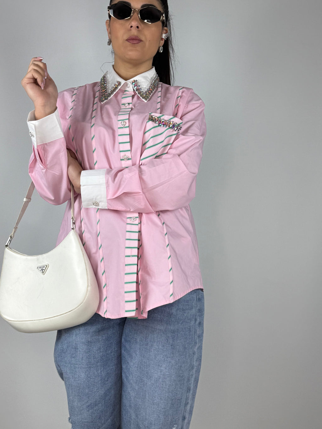 Camicia Swarovski
