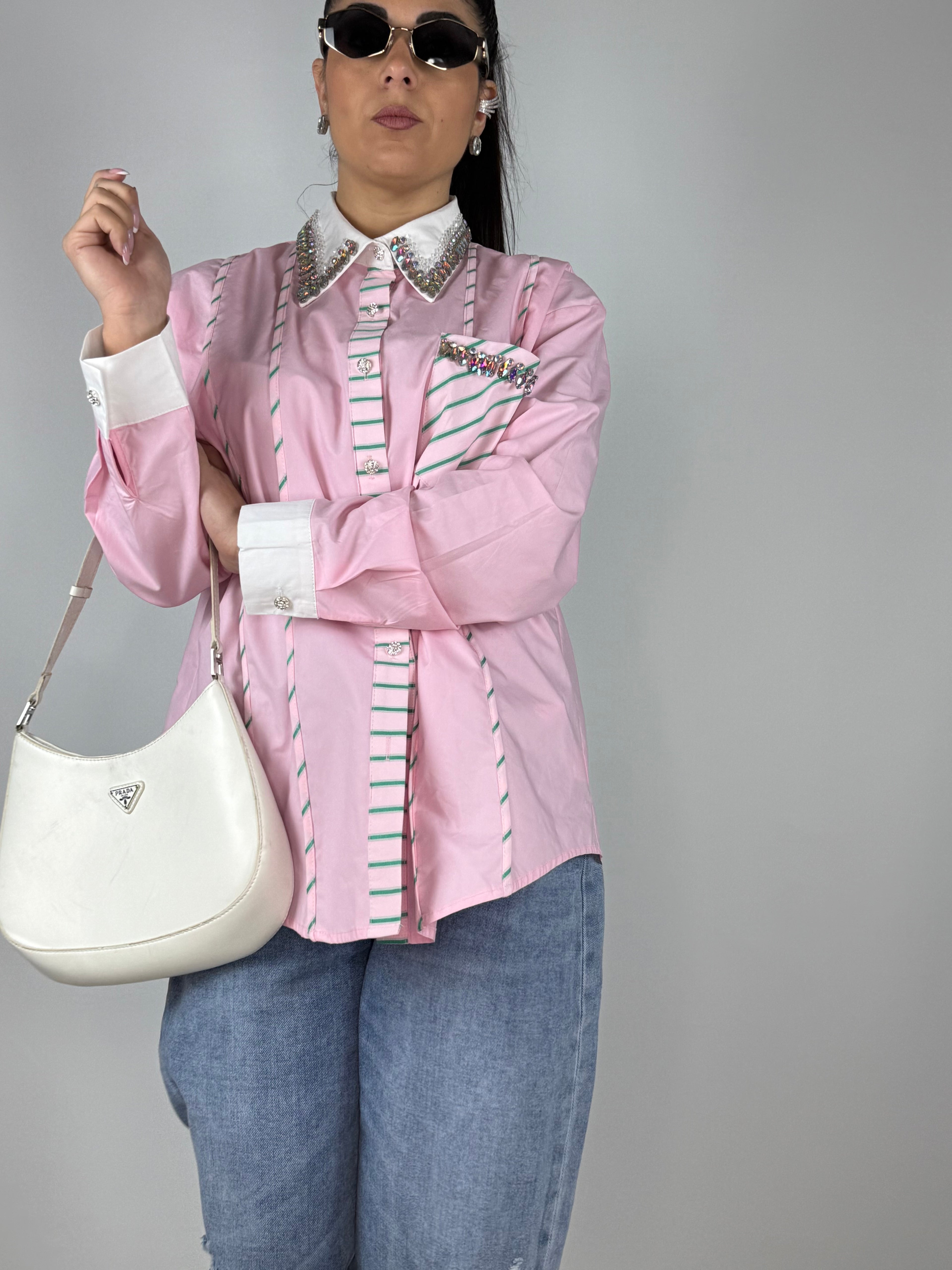 Camicia Swarovski