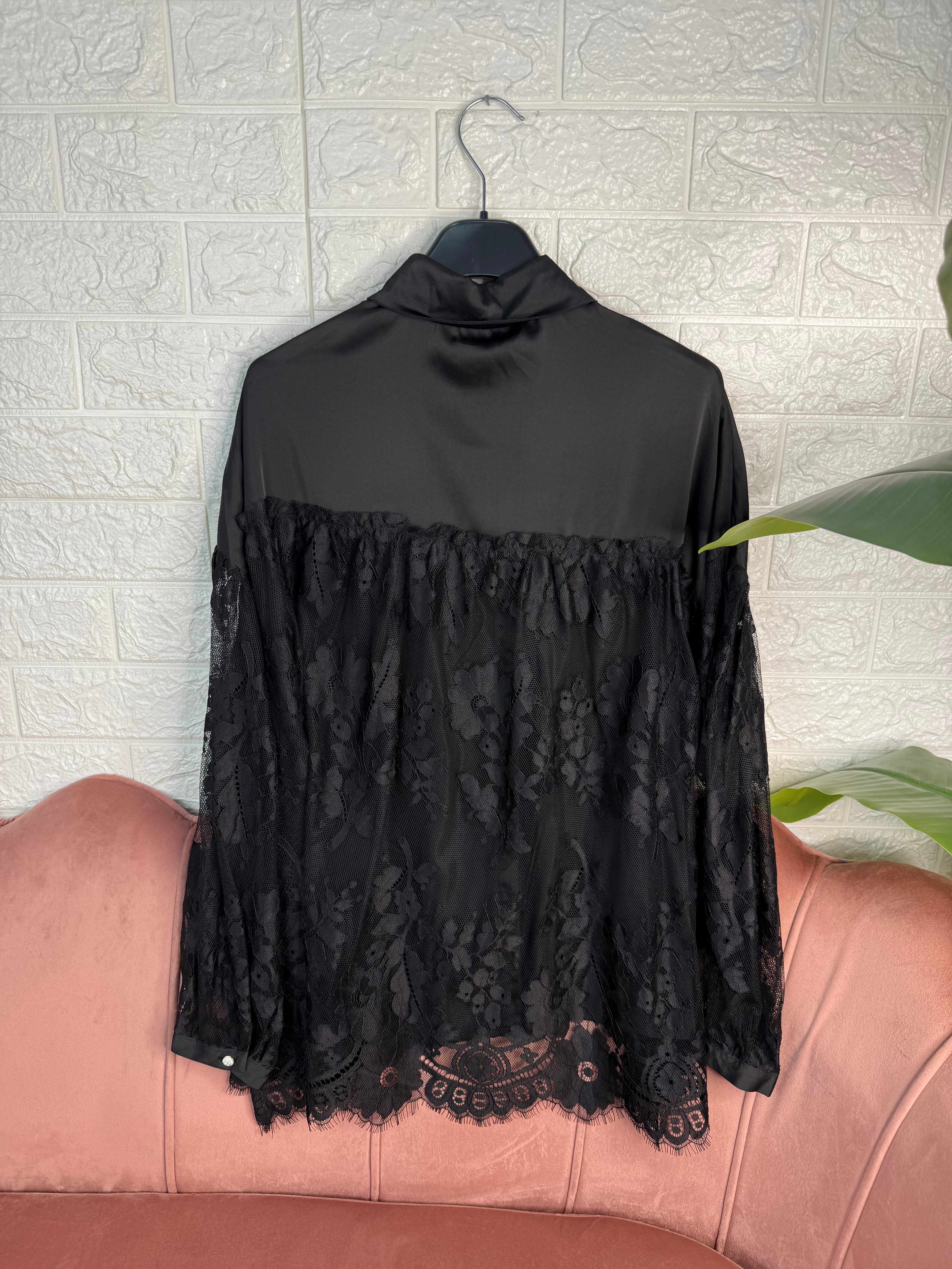 Camicia raso pizzo