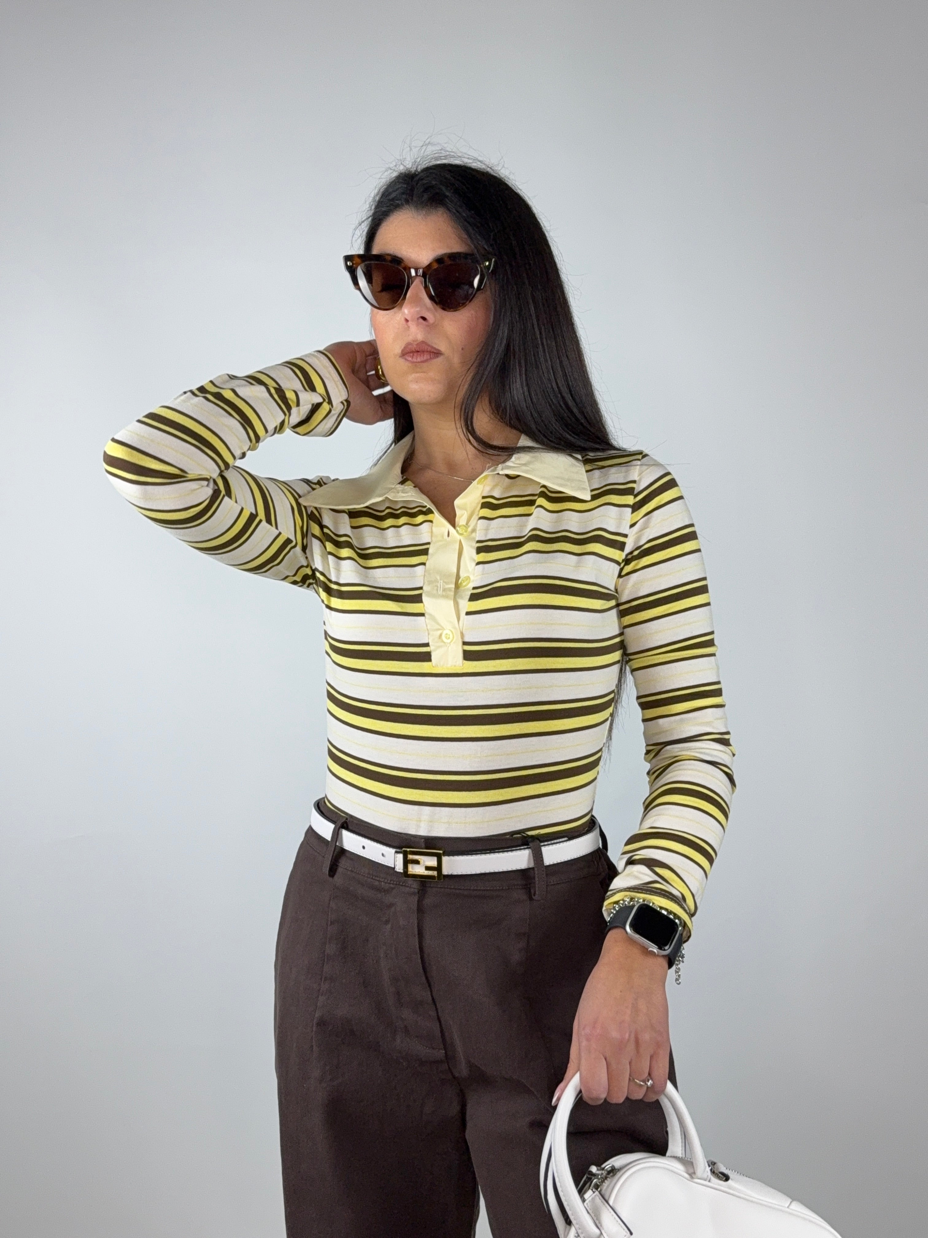 Body polo righe