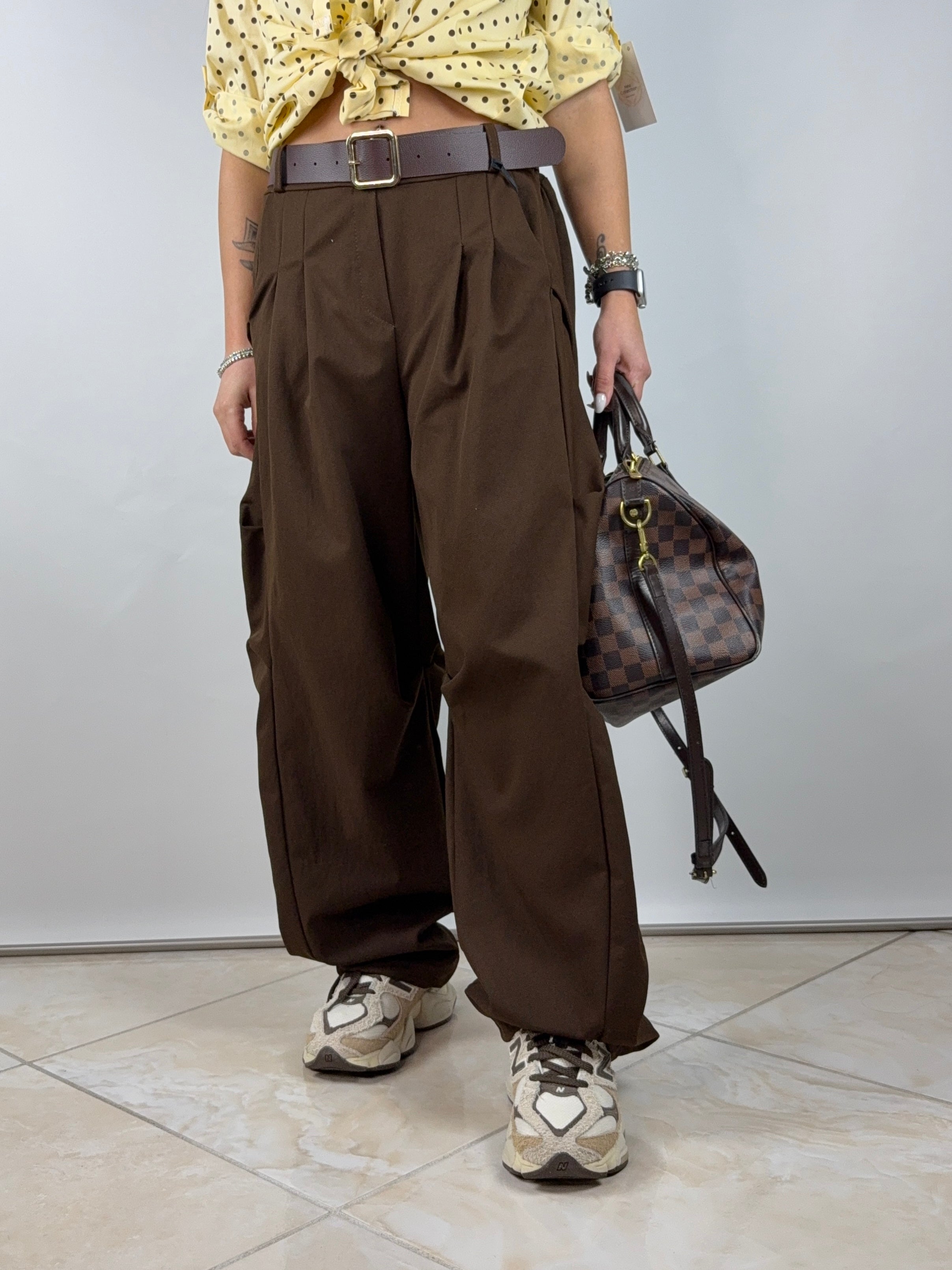 Pantalone baggy cintura