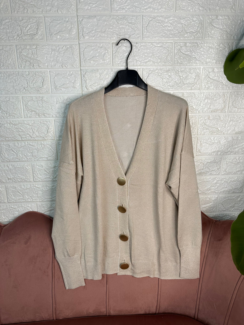 Cardigan lurex
