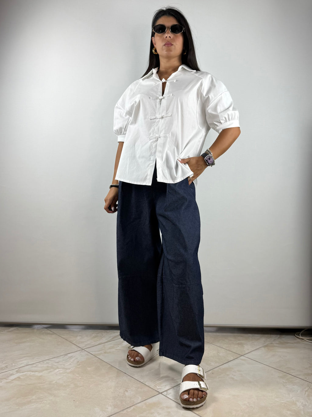 Camicia alamari
