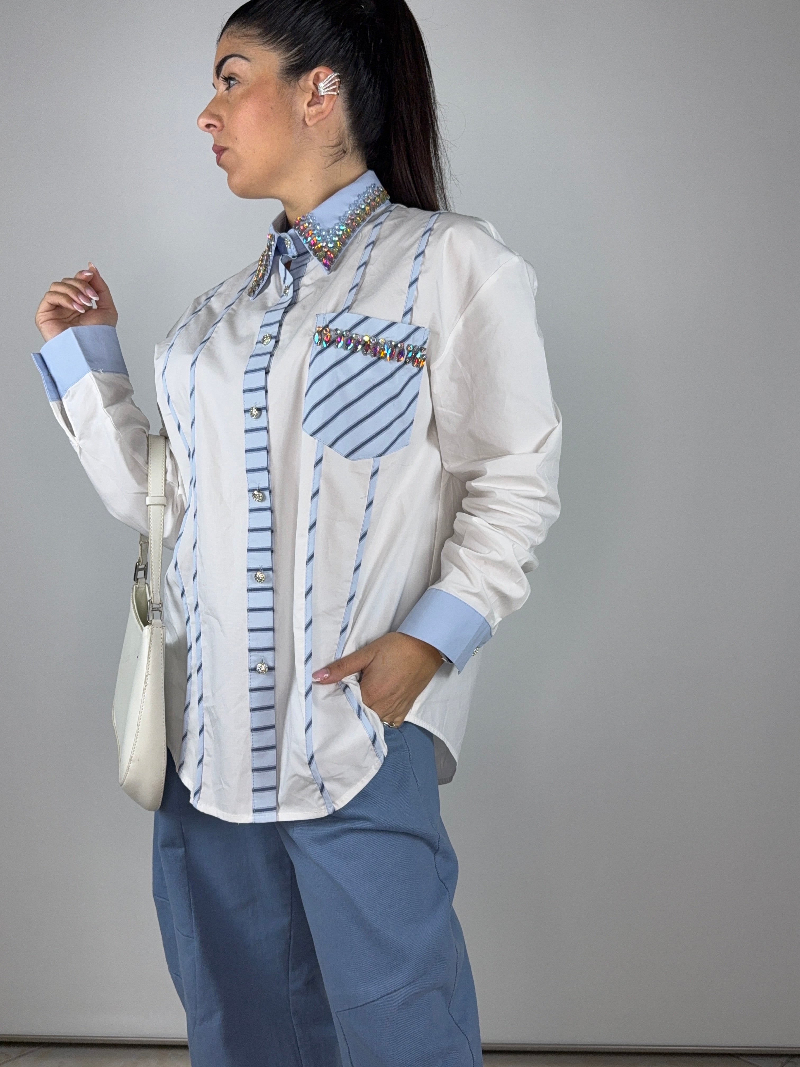 Camicia Swarovski