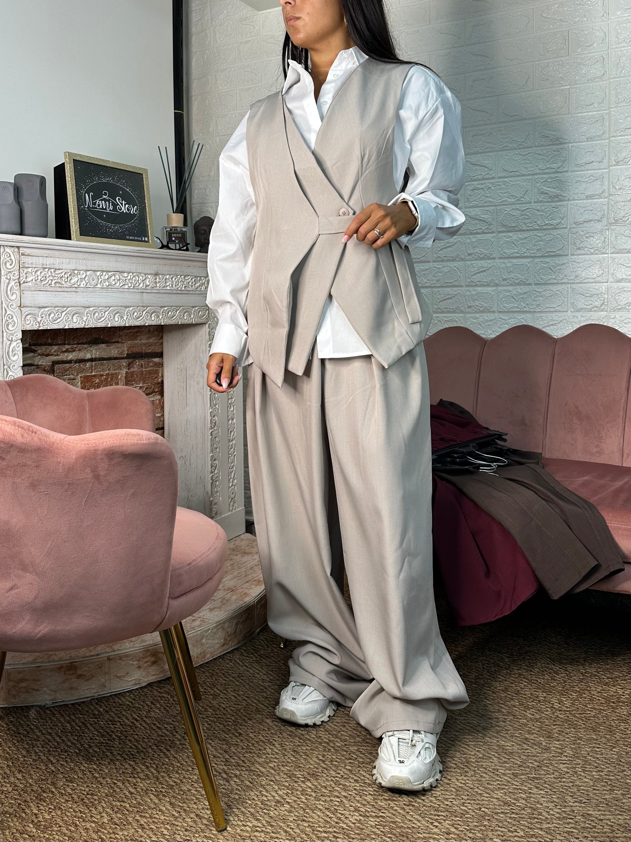 Coordinato gilet pantalone