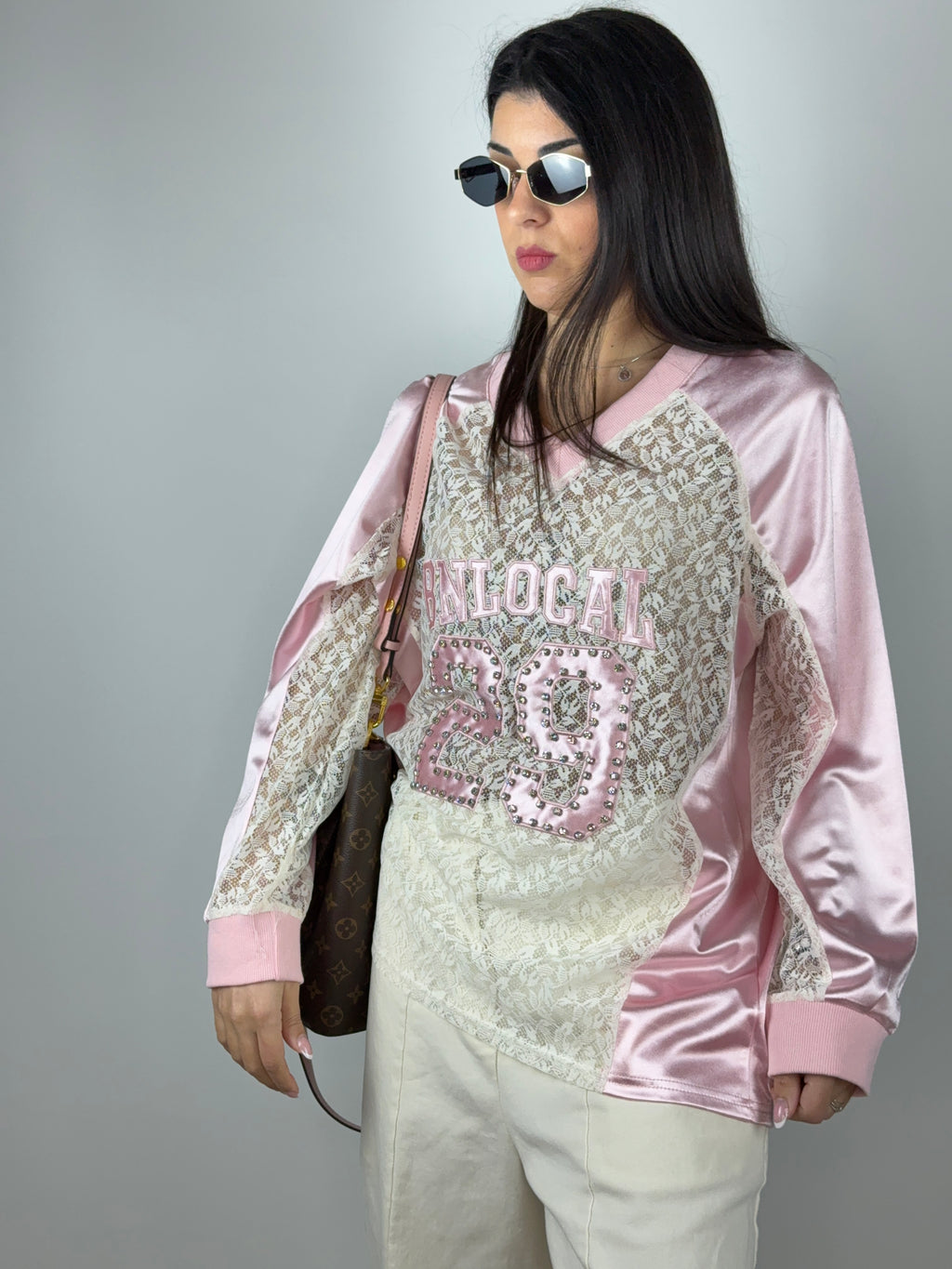 Maglia pizzo Swarovski