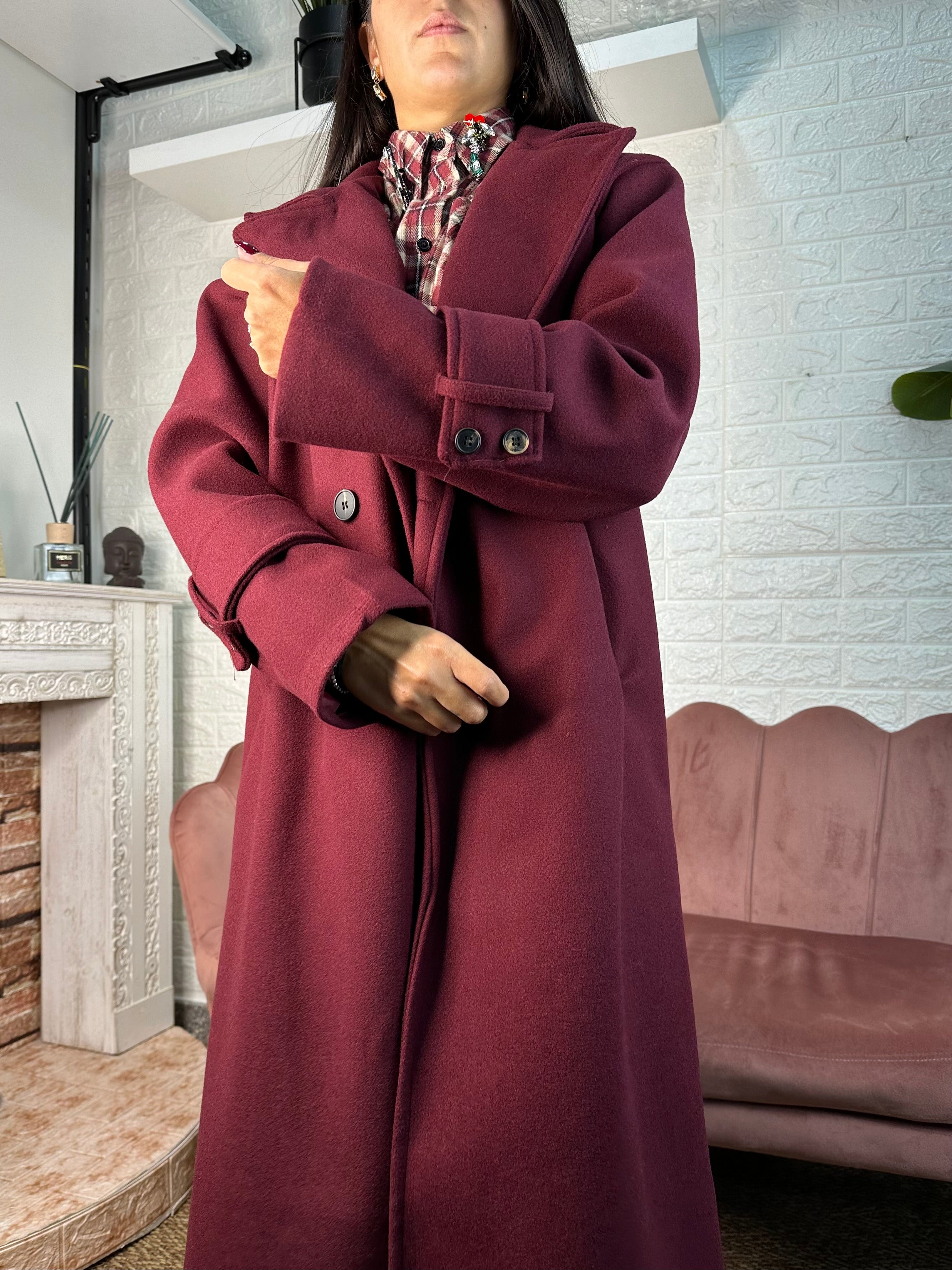 Cappotto oversize doppiopetto