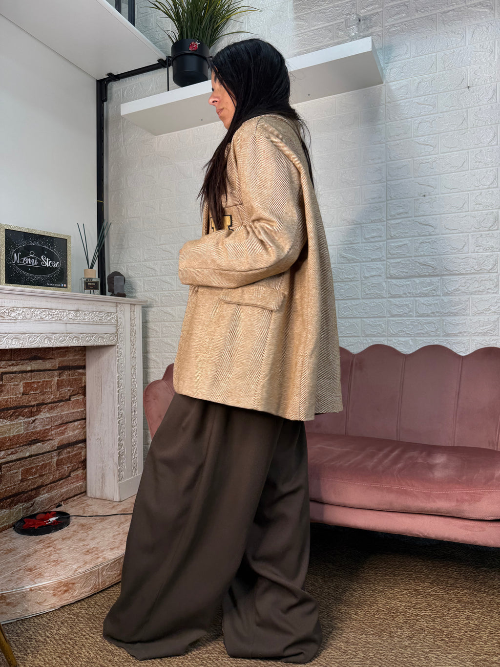 Blazer spigato stemmi