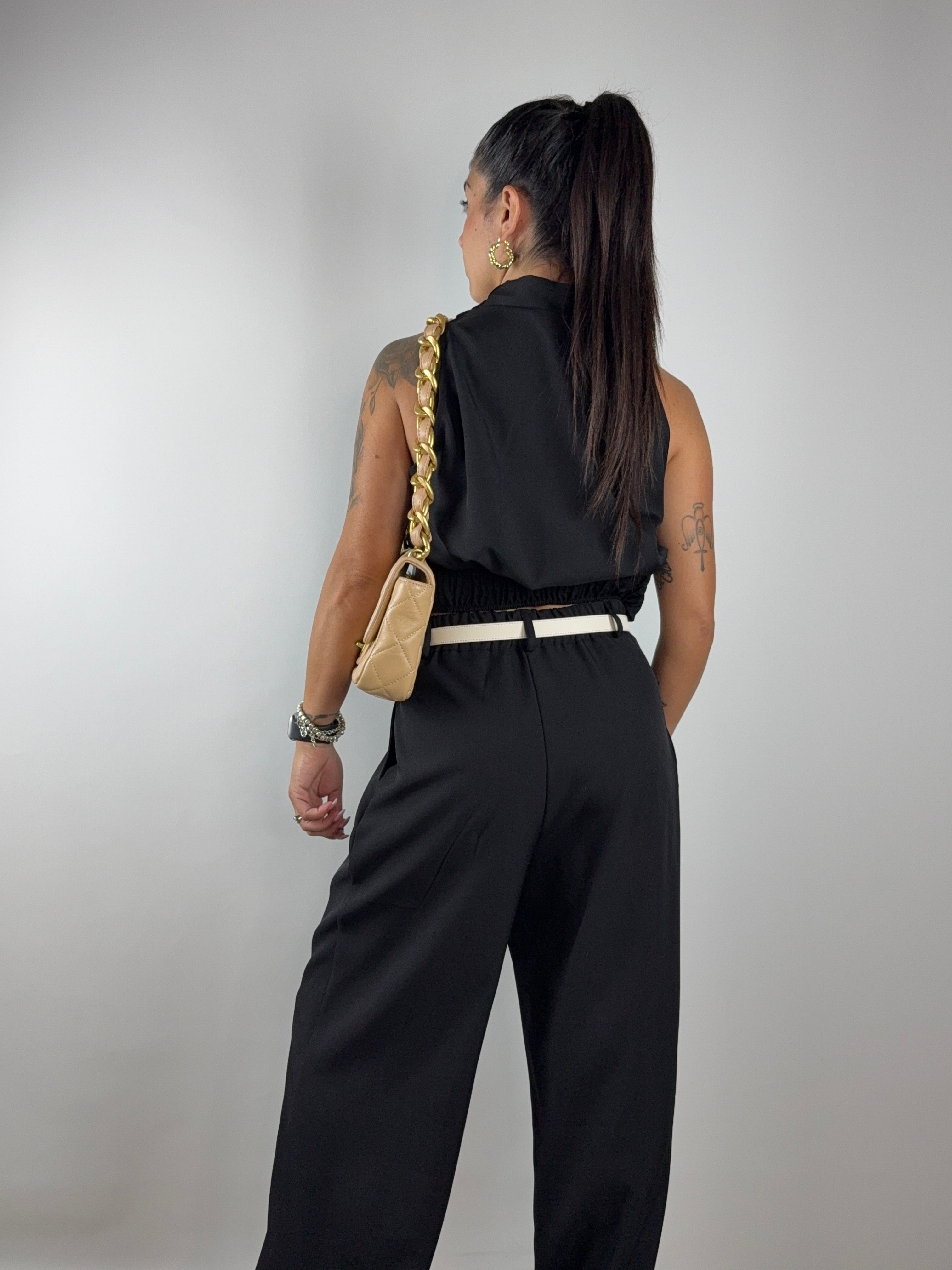 Coordinato gilet crop