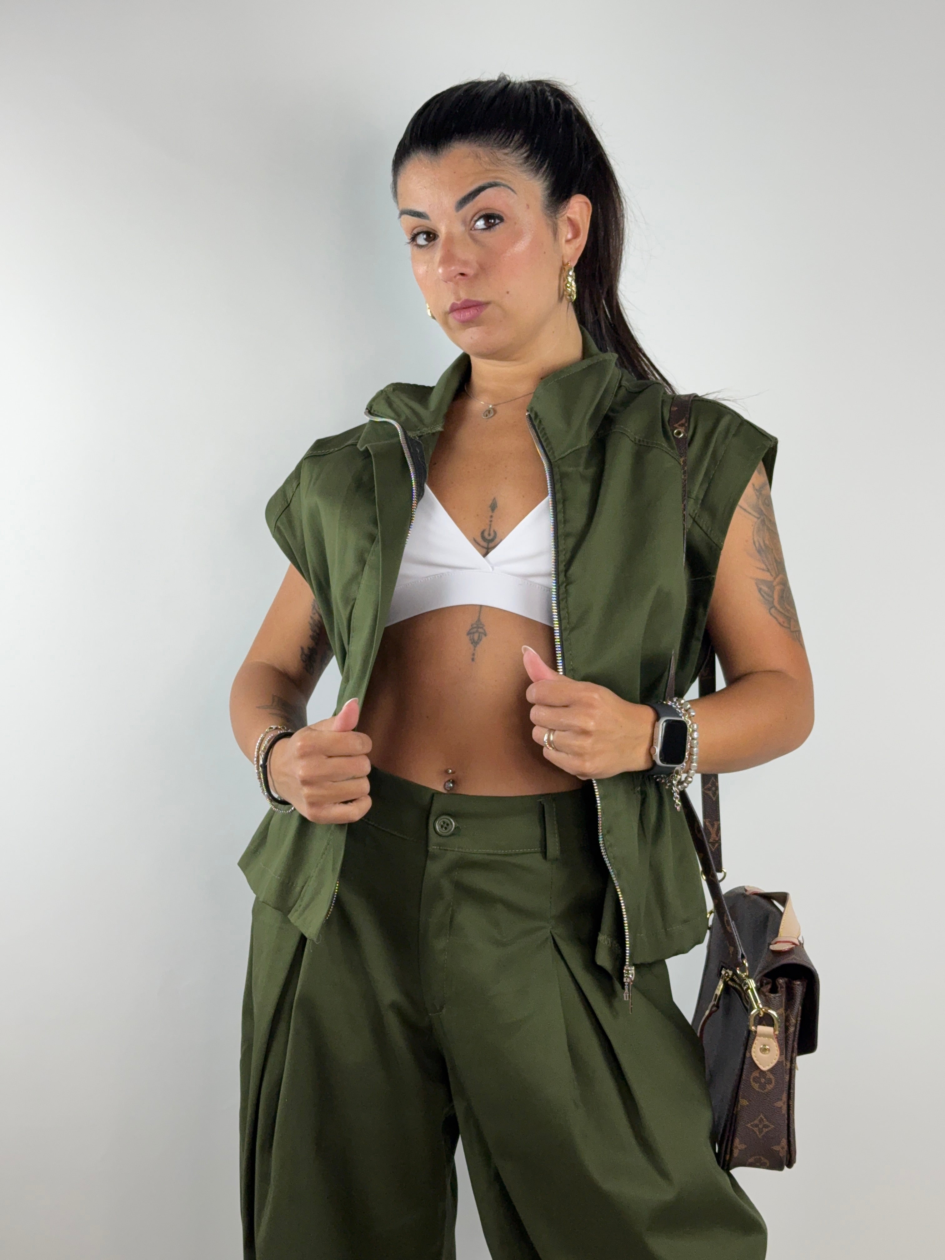 Coordinato gilet zip