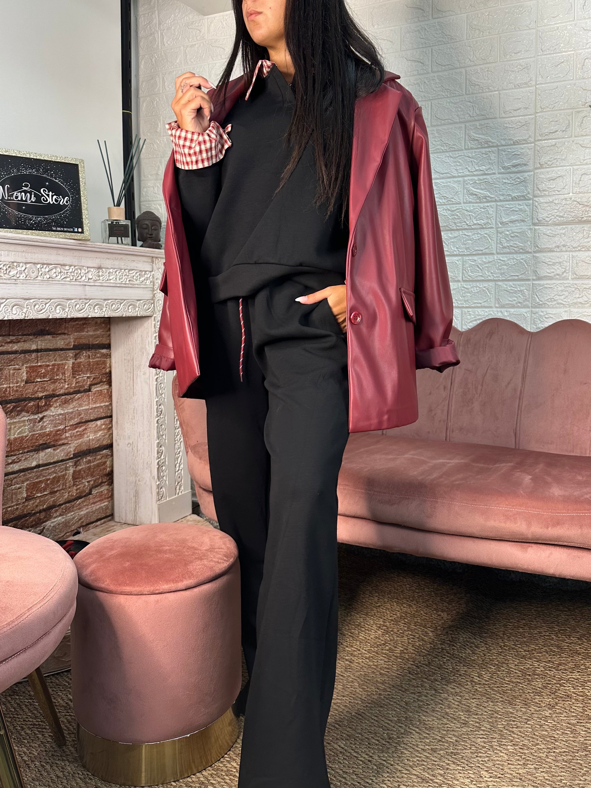 Completo tuta quadretti