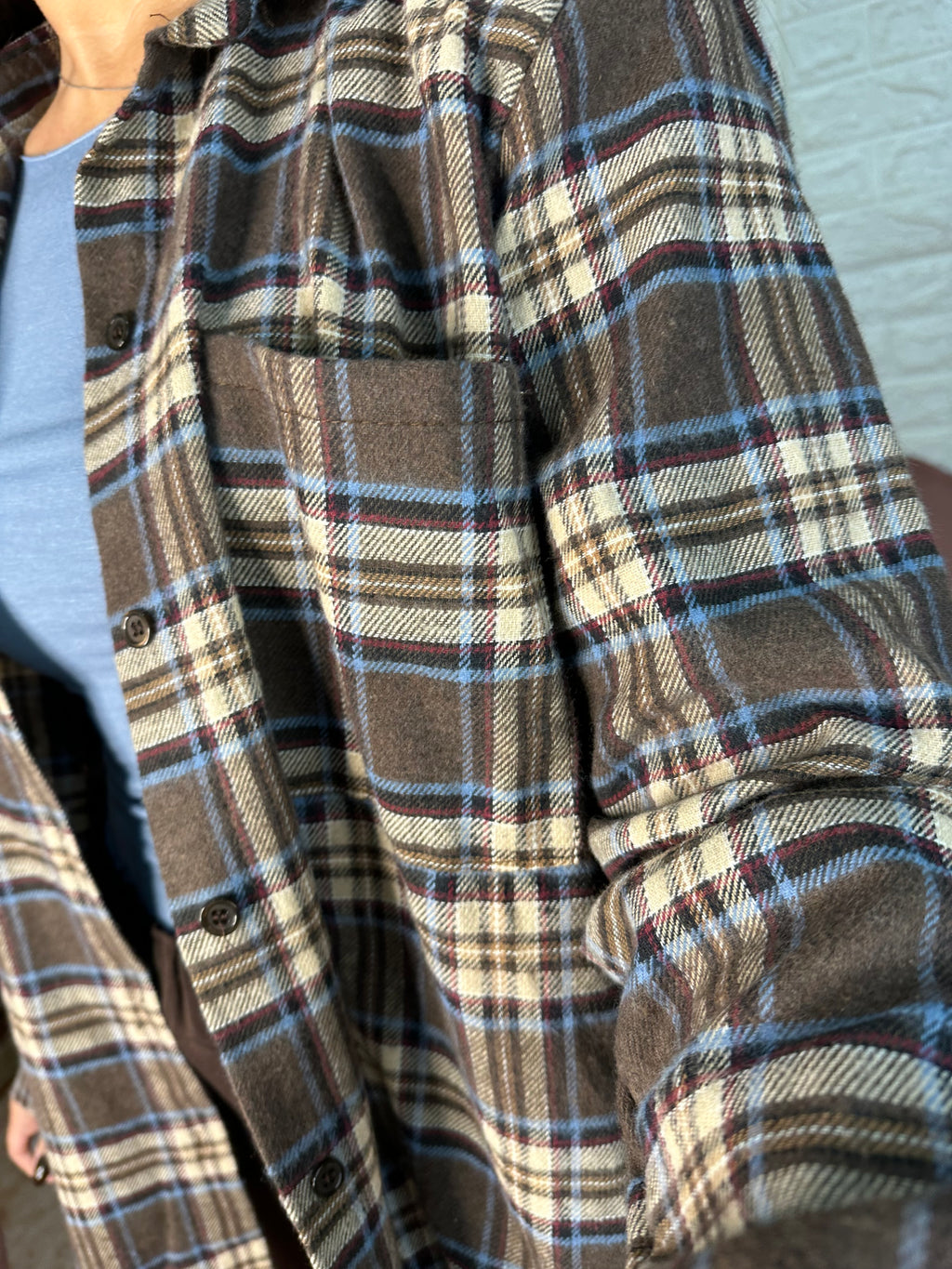 Camicia quadri spallina