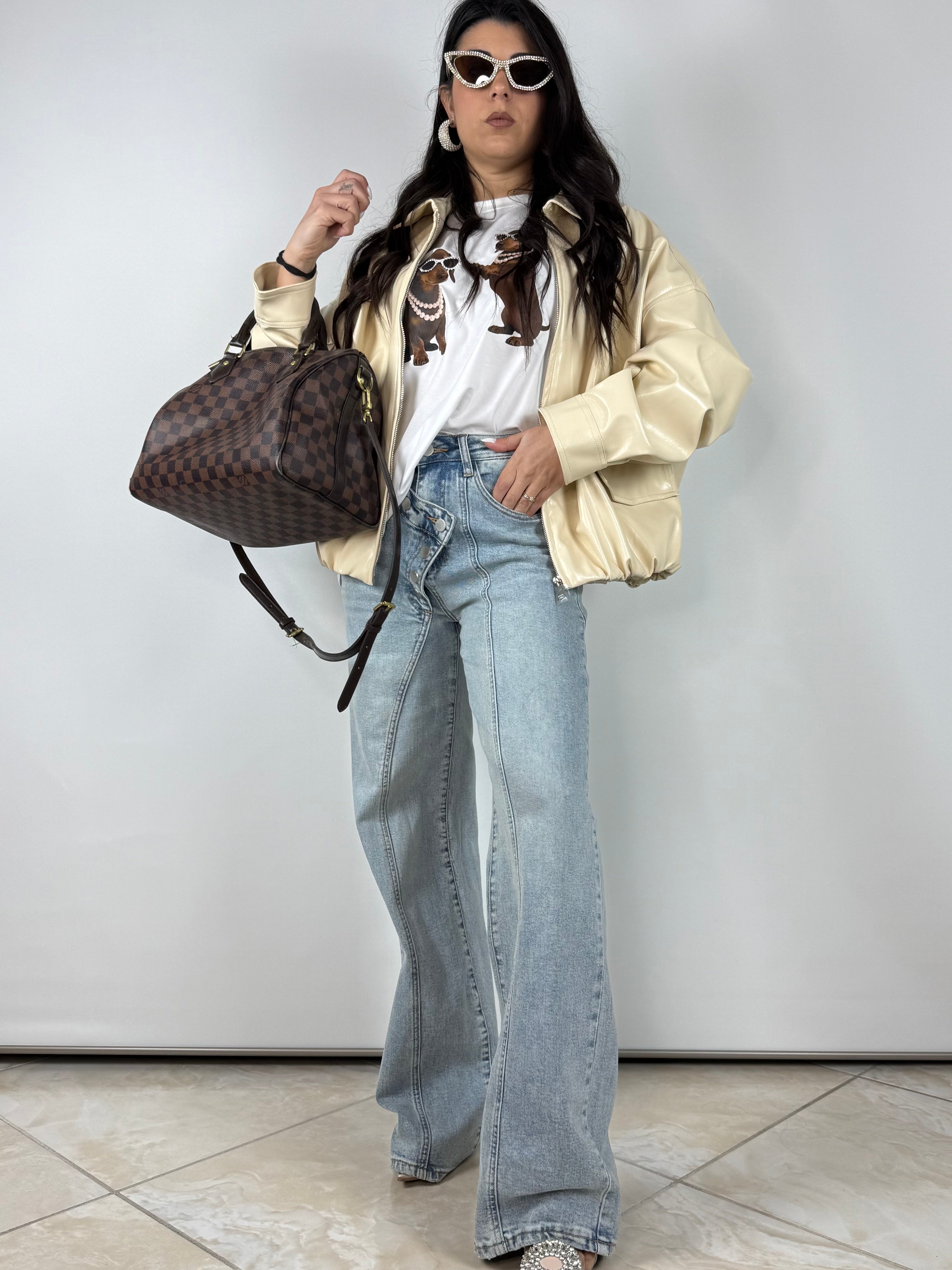 Jeans bottoni