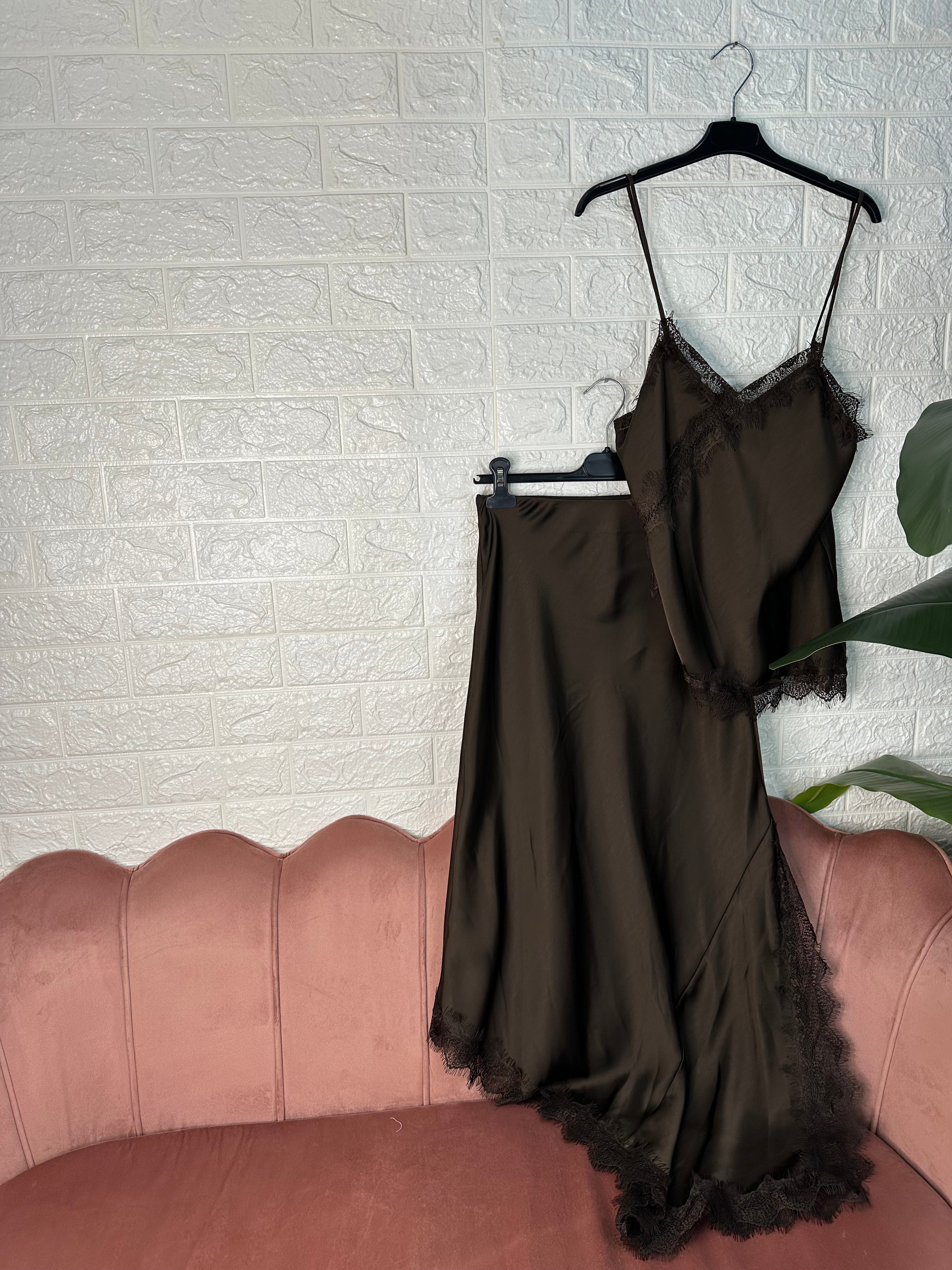 Coordinato raso pizzo