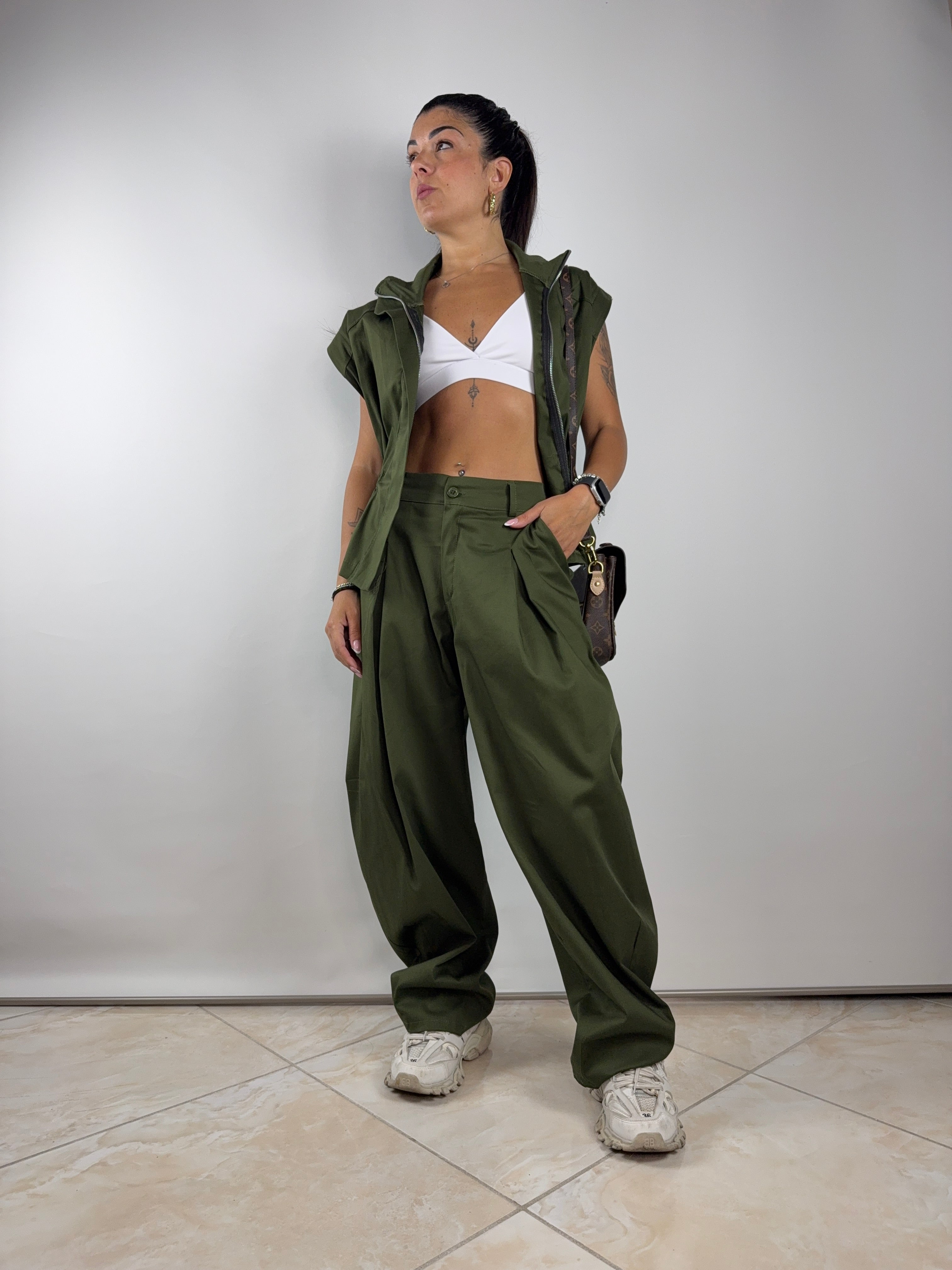 Coordinato gilet zip