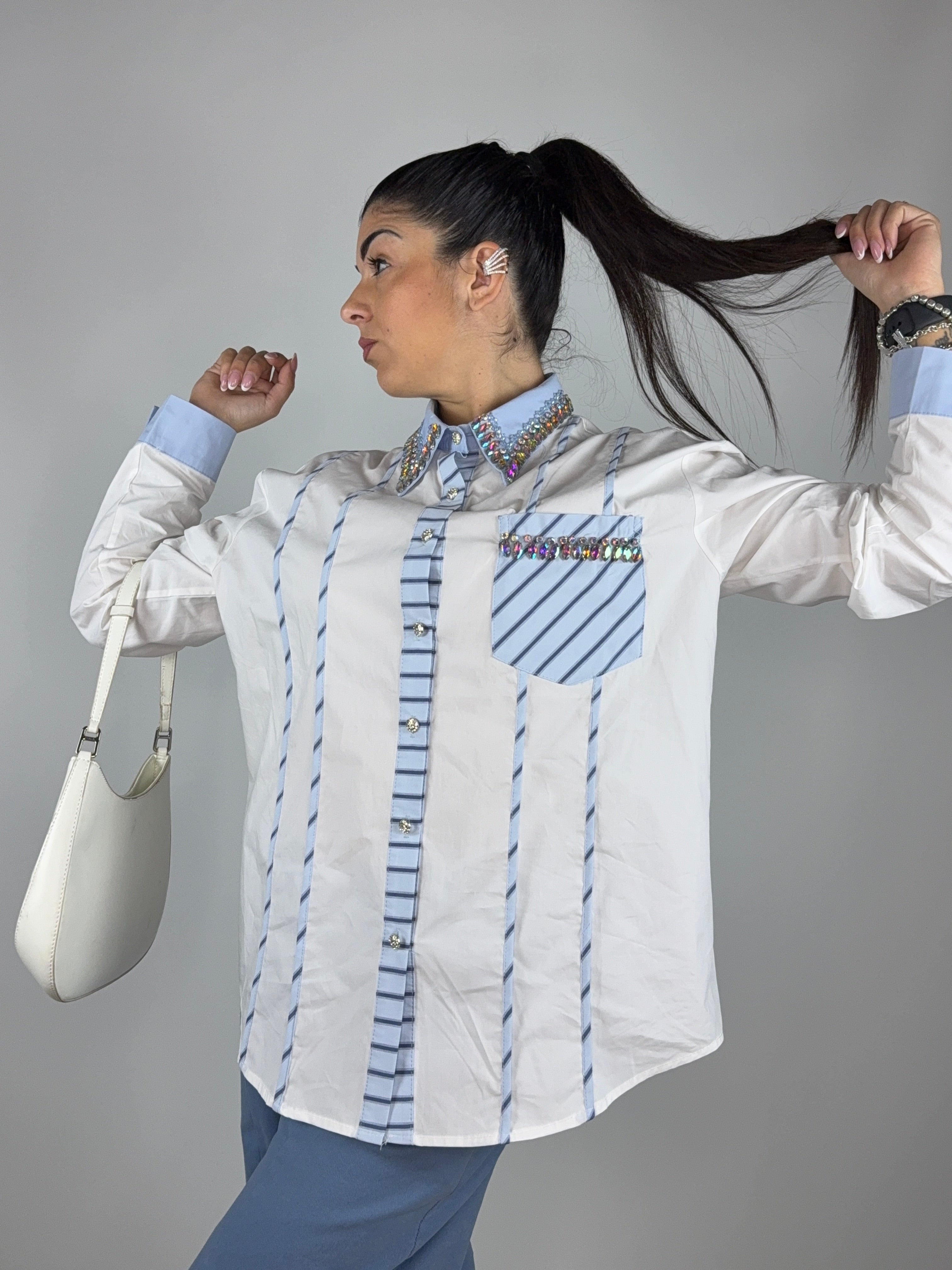 Camicia Swarovski