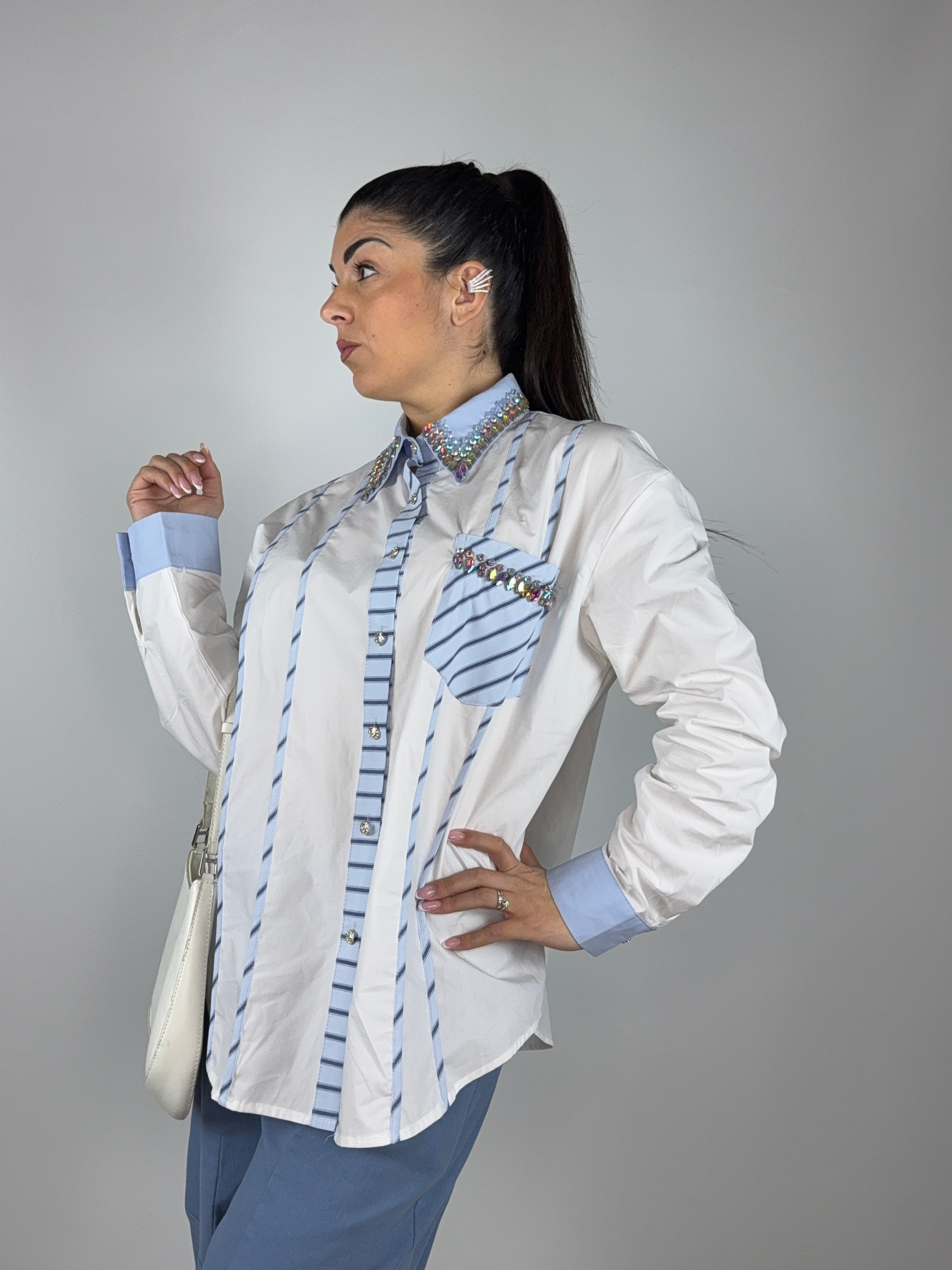 Camicia Swarovski