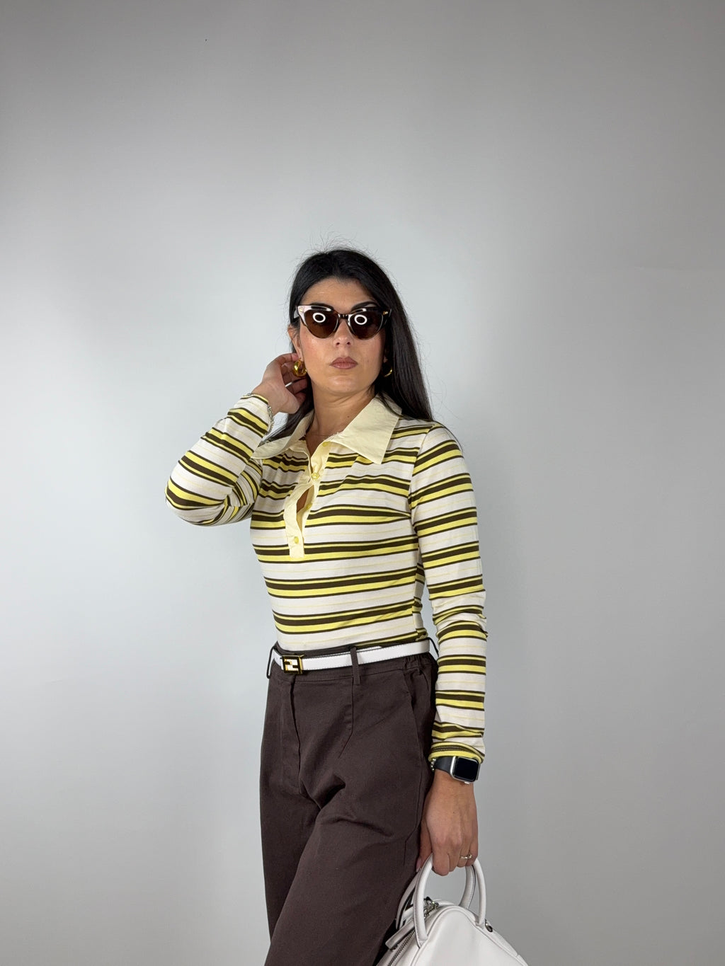 Body polo righe