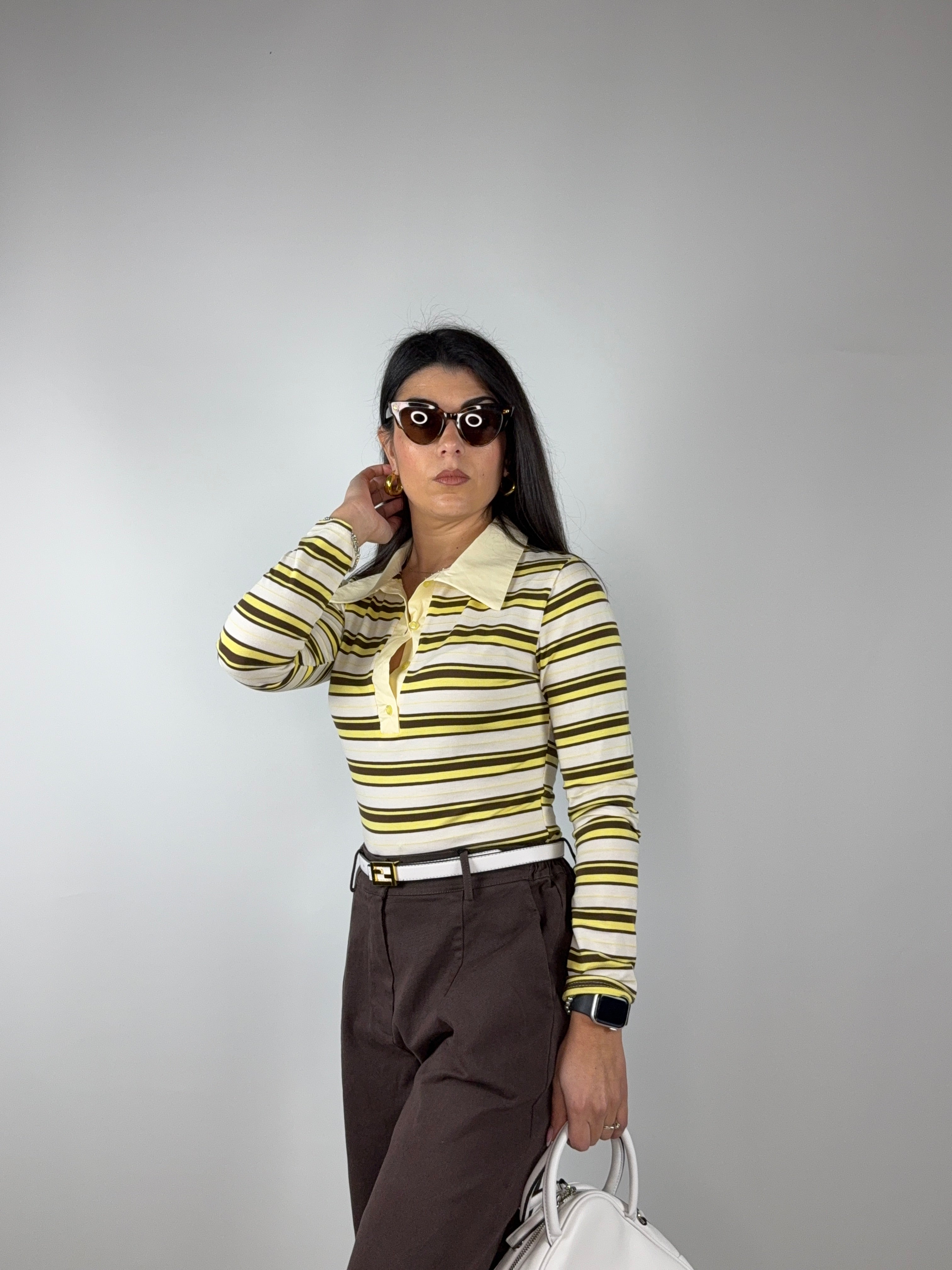 Body polo righe