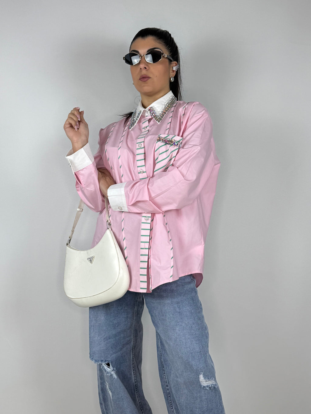 Camicia Swarovski