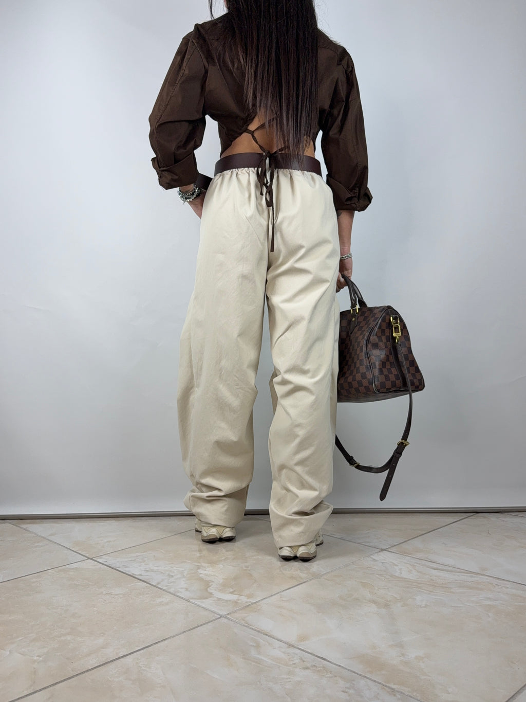 Pantalone baggy cintura