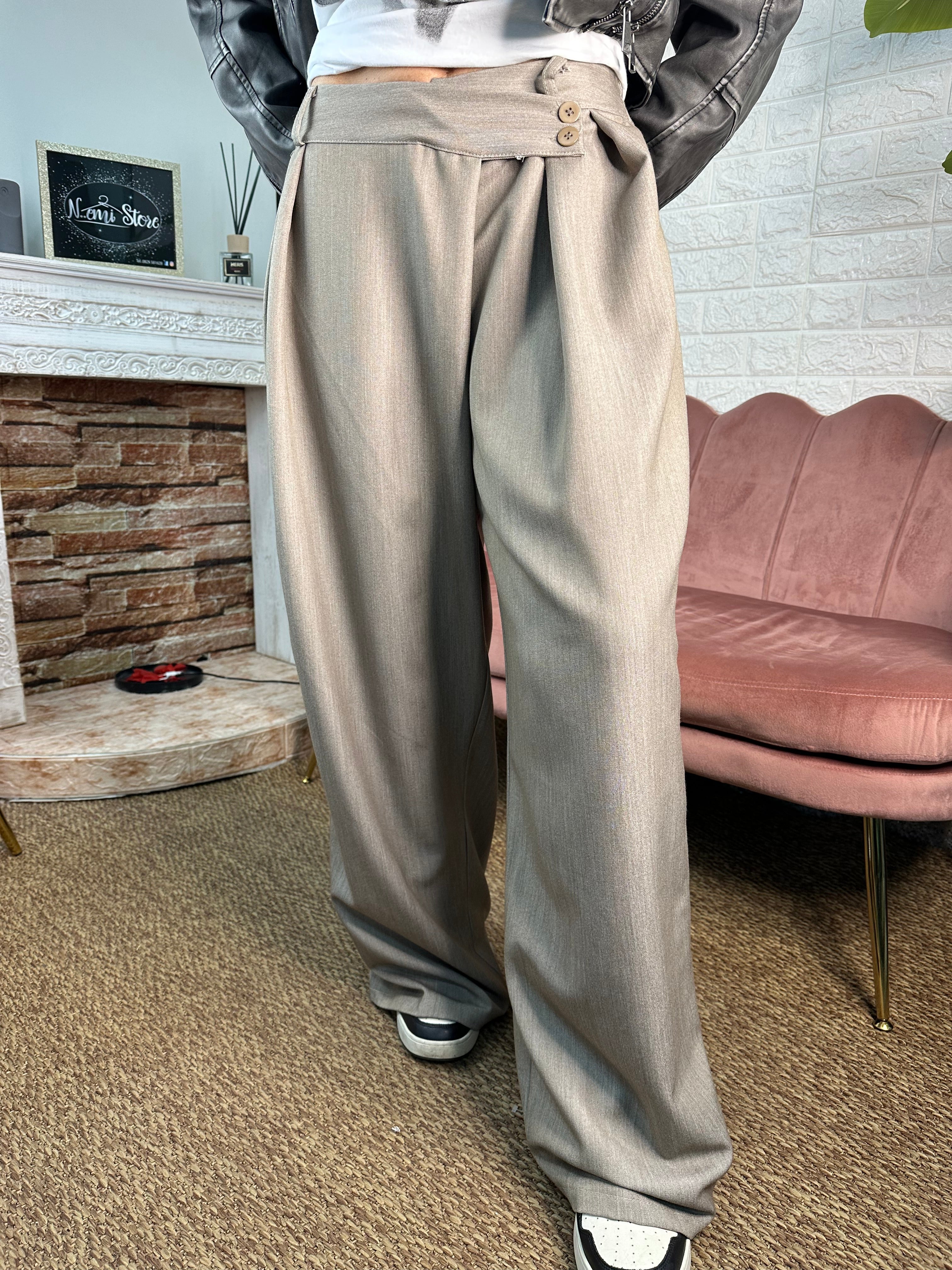 Pantalone wide leg