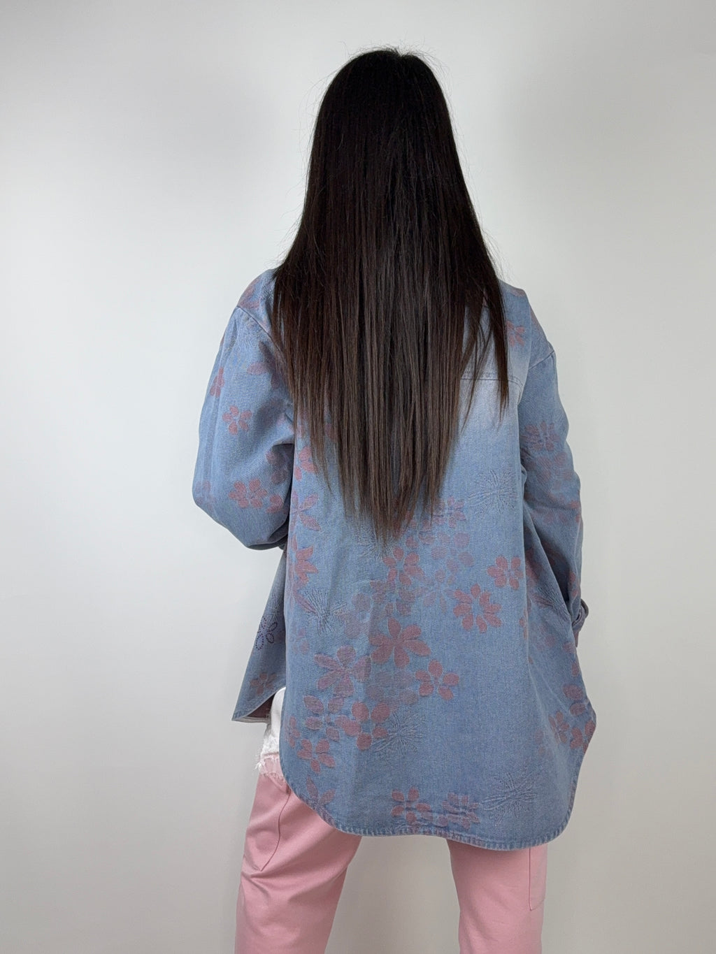 Camicia jeans strass