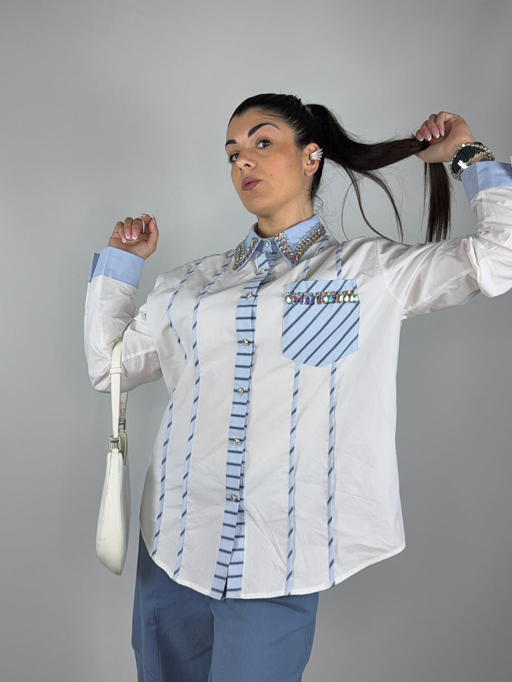 Camicia Swarovski
