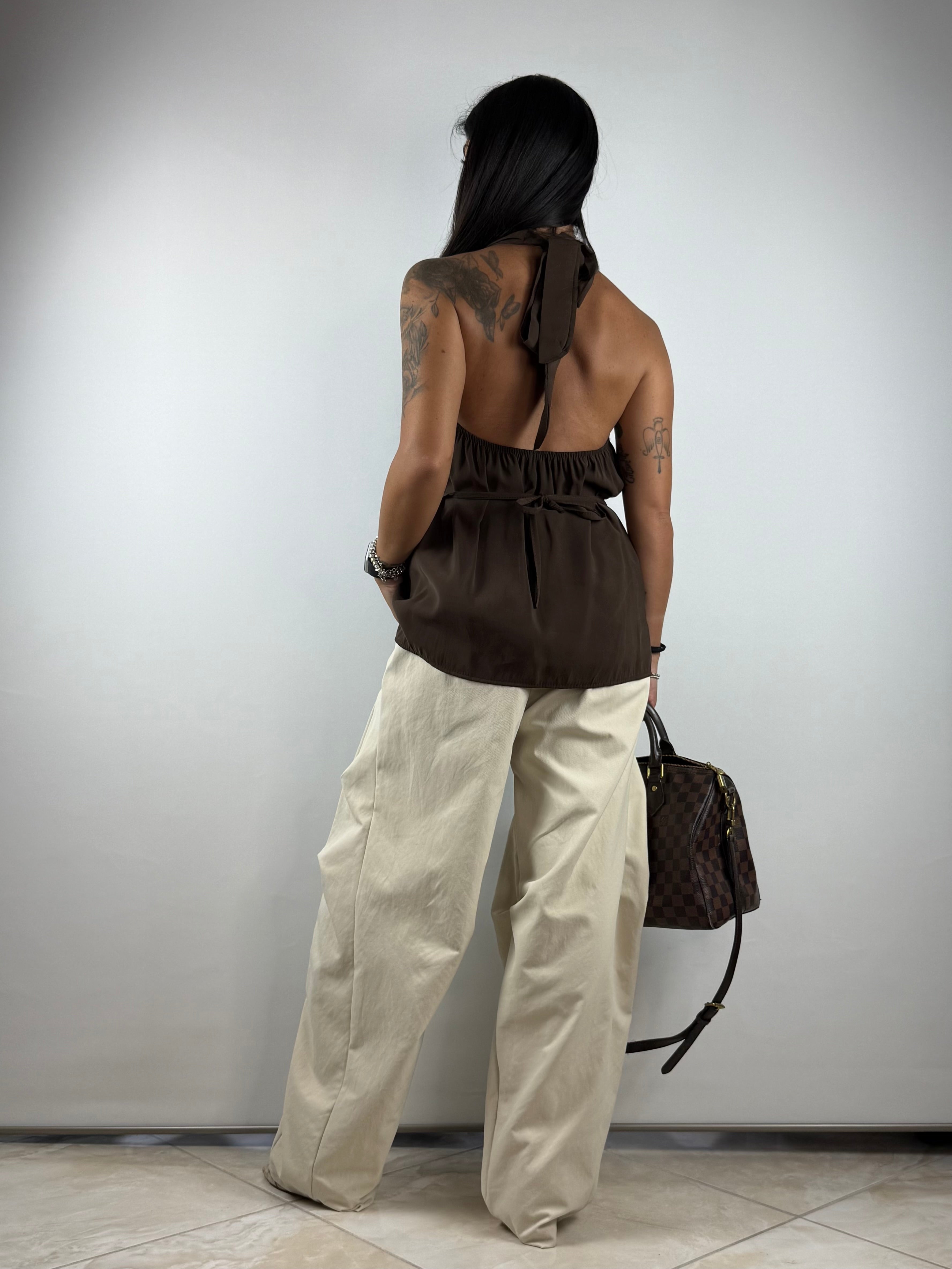 Pantalone baggy cintura