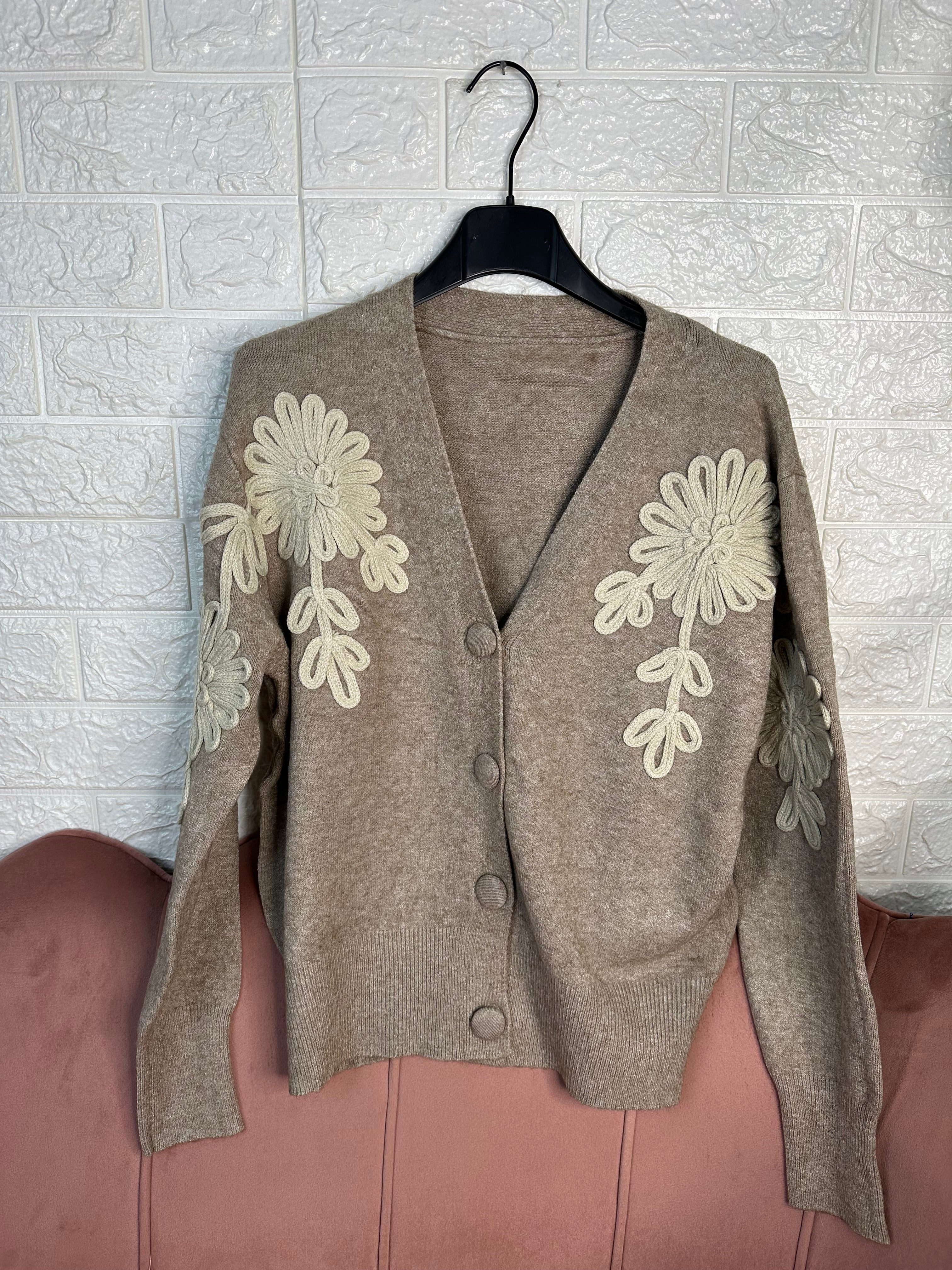 Cardigan fiori