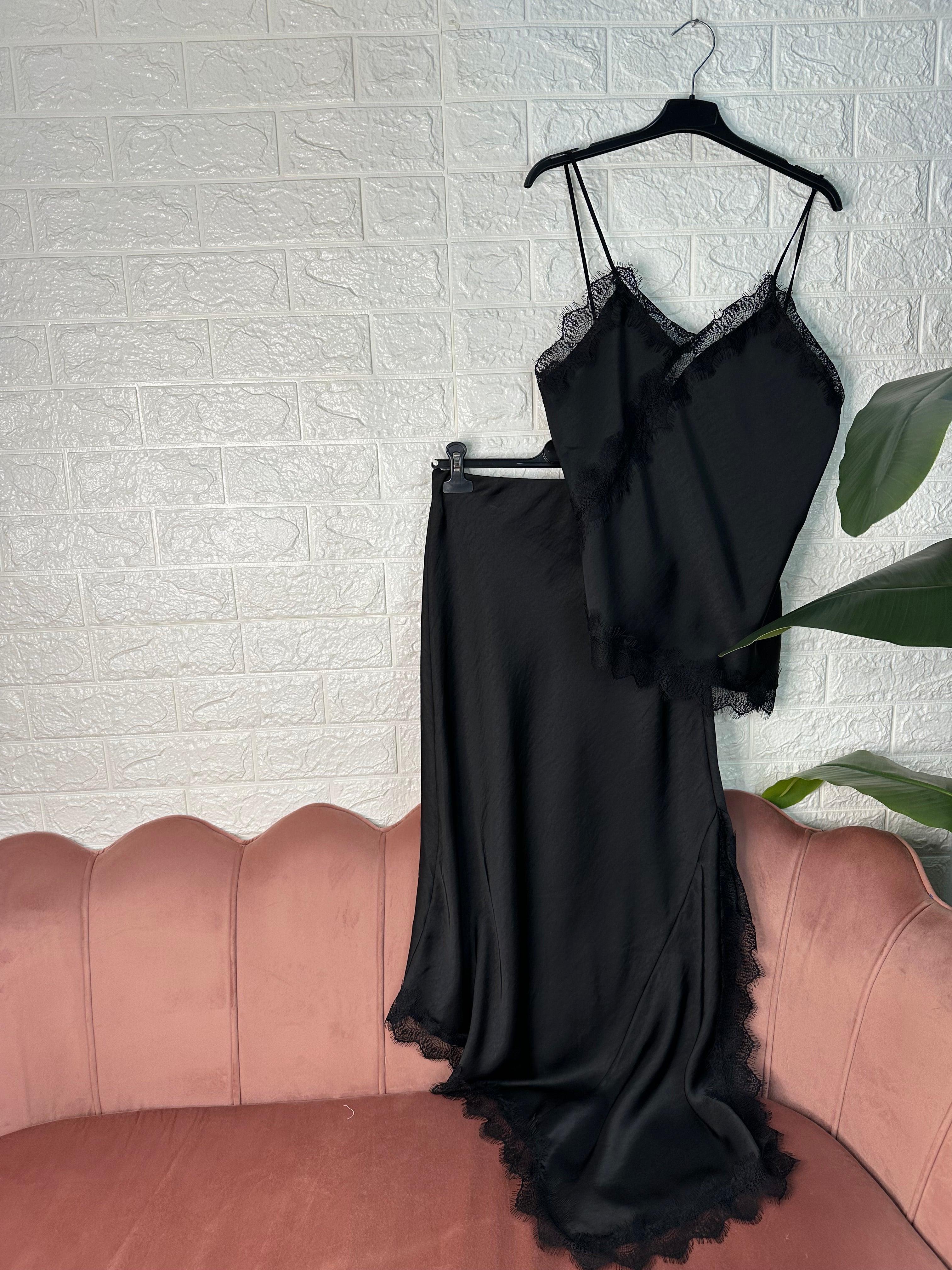 Coordinato raso pizzo