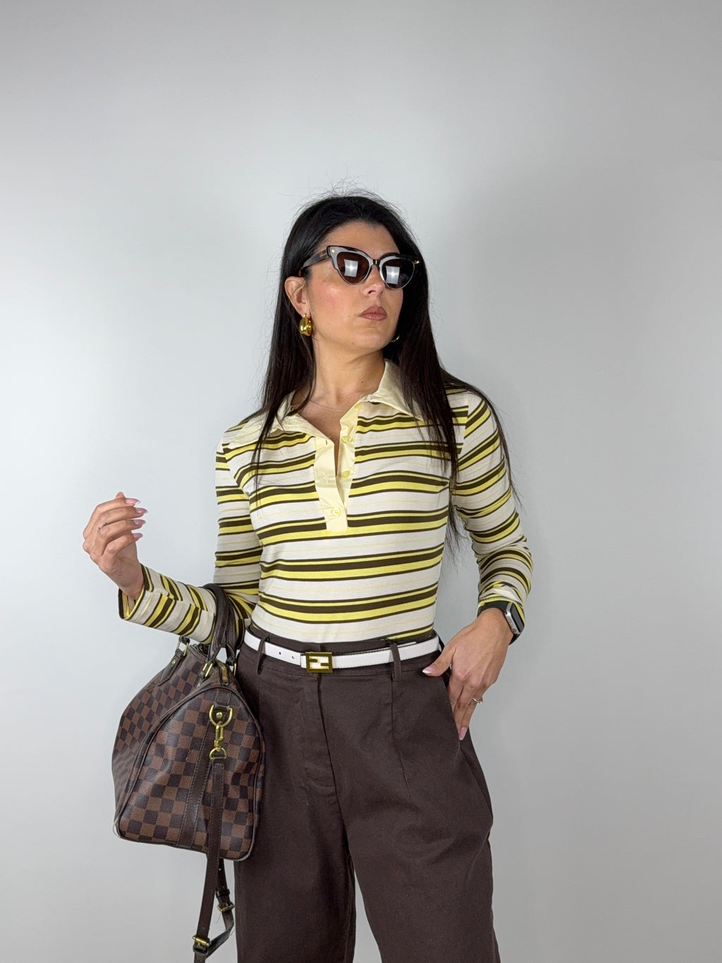 Body polo righe
