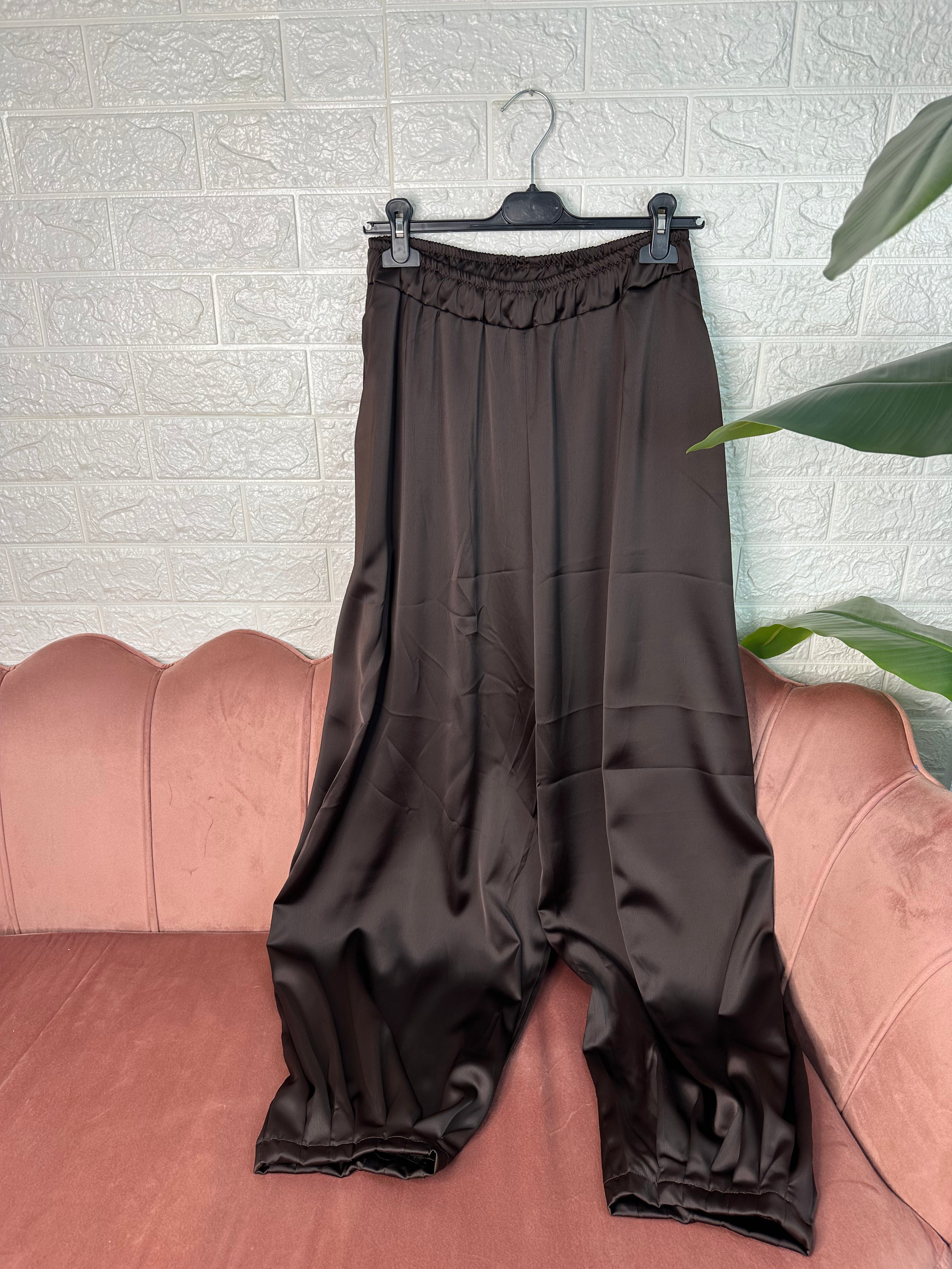 Pantalone baggie raso