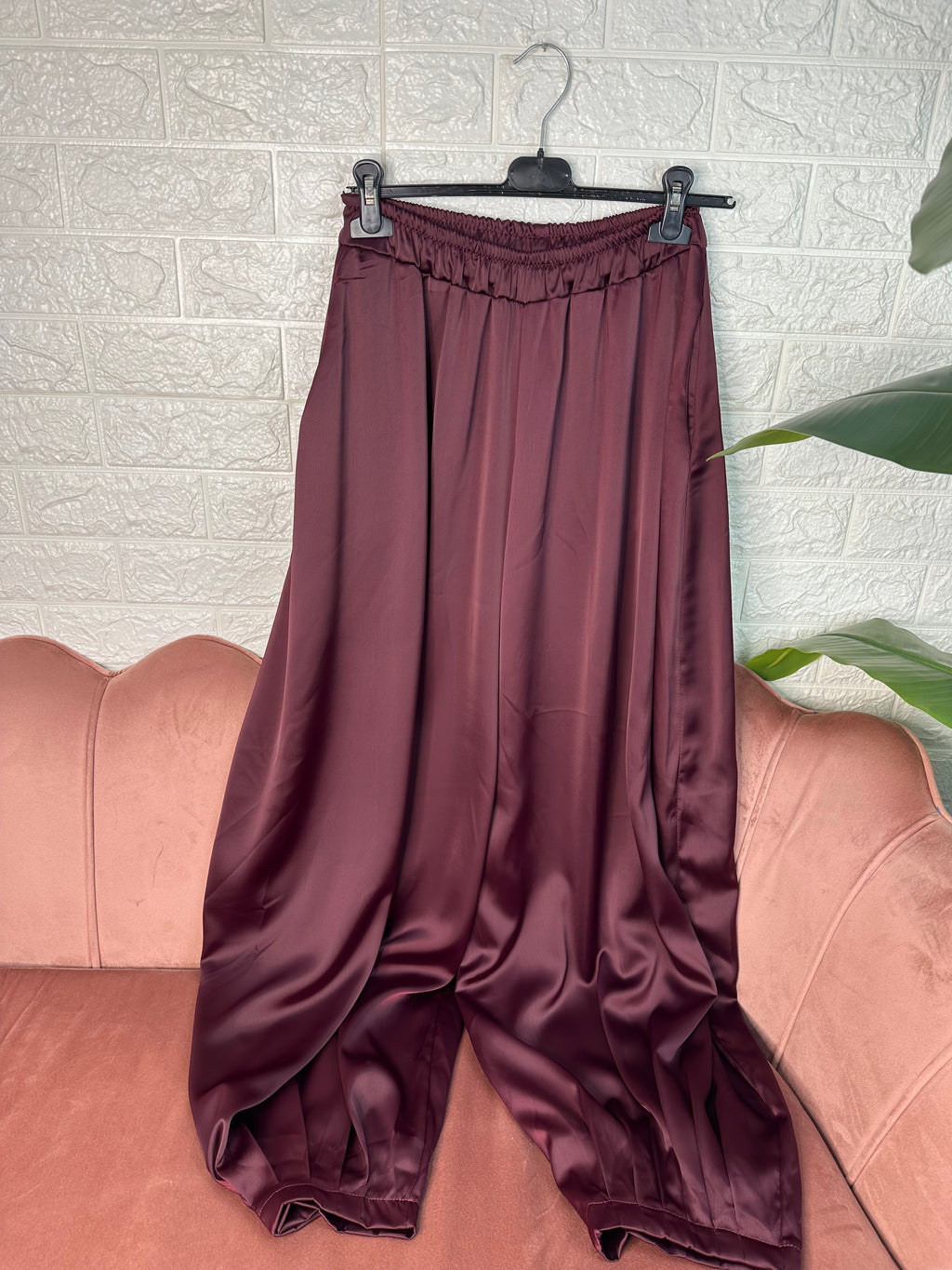 Pantalone baggie raso