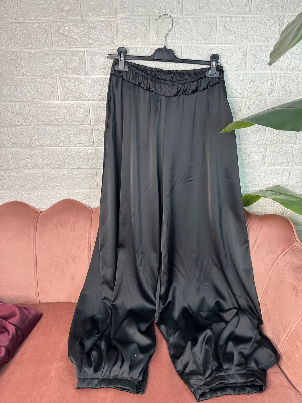 Pantalone baggie raso