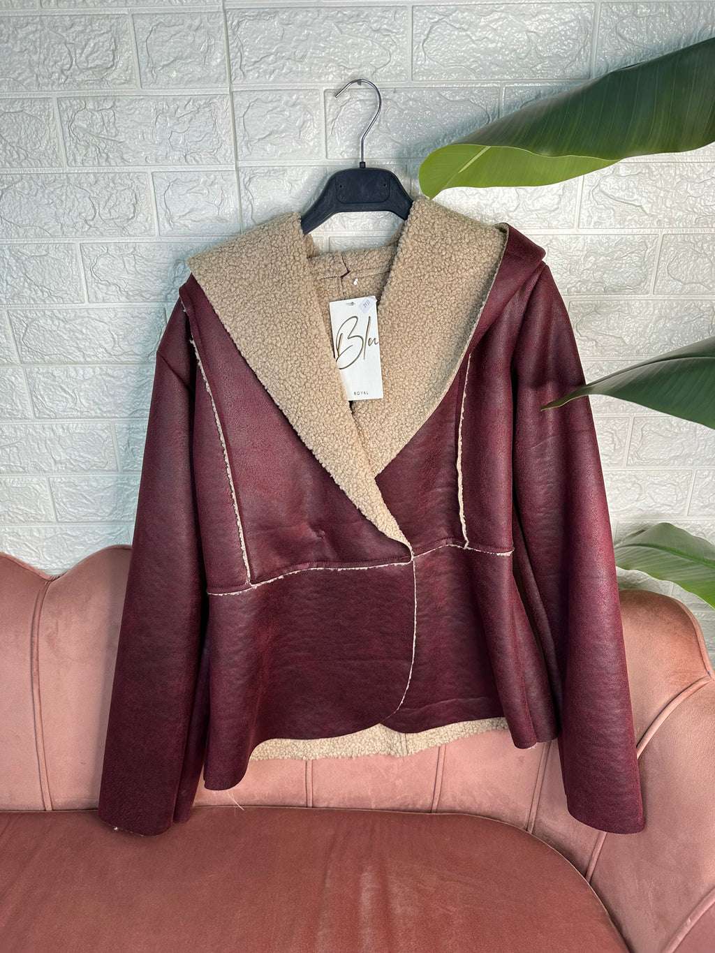 Giacca montone ecopelle