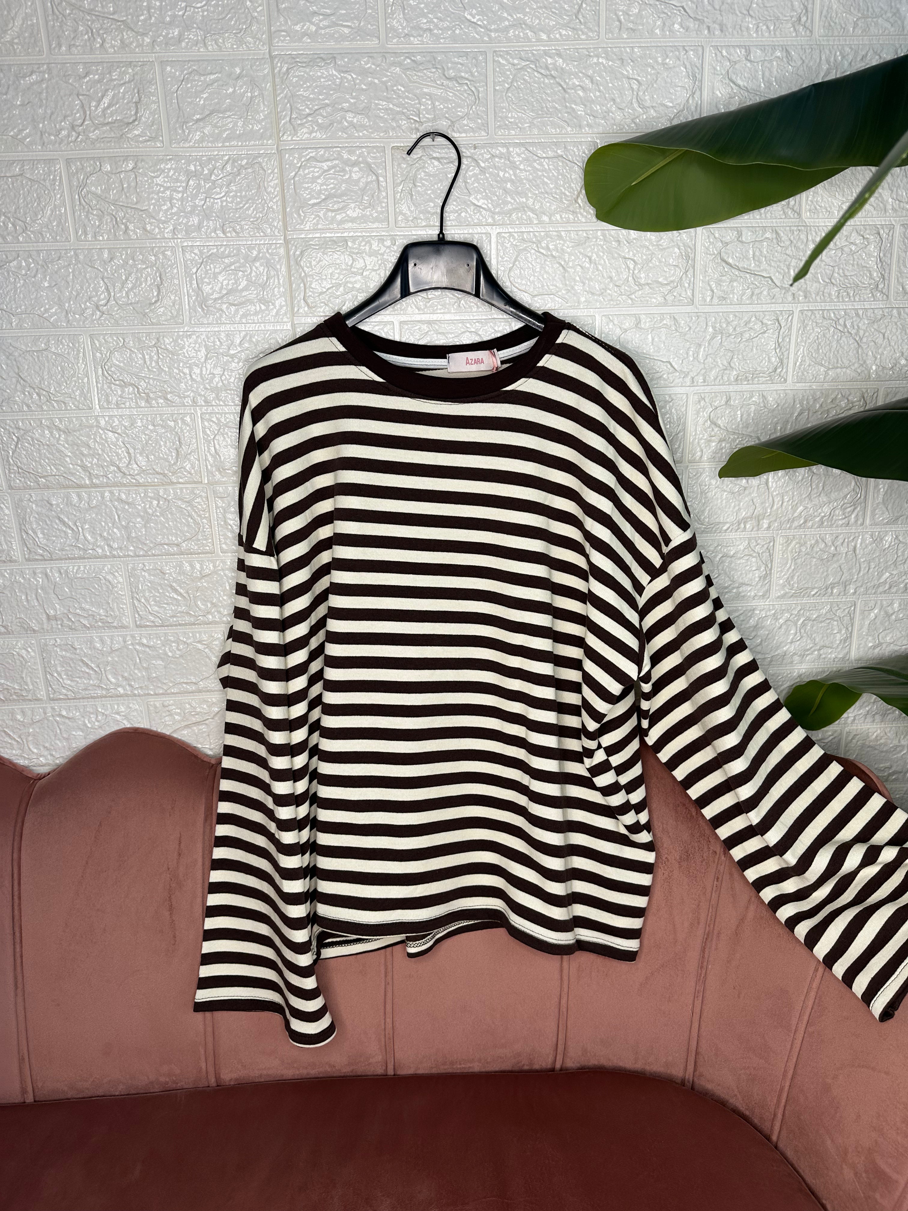 Maglia oversize righe