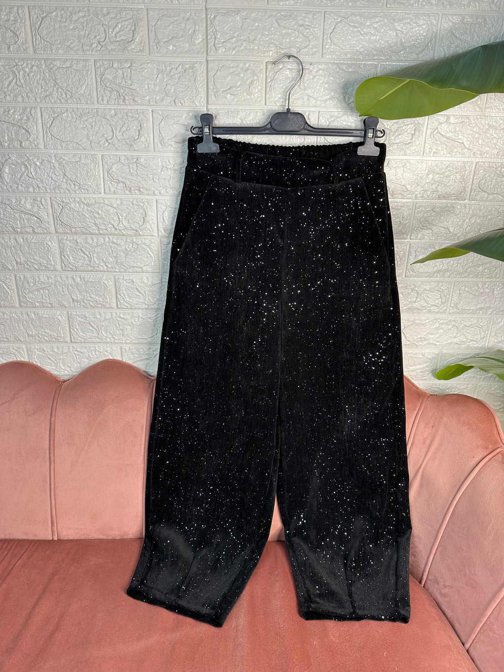 Pantalone baggy velluto