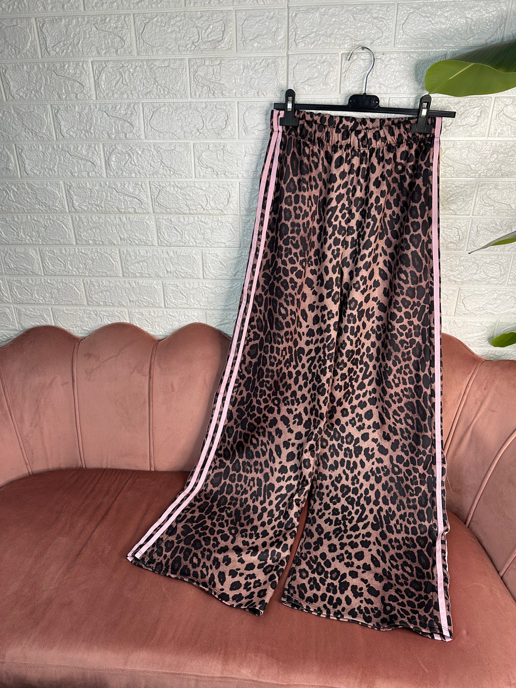 Pantalone tuta strips animalier