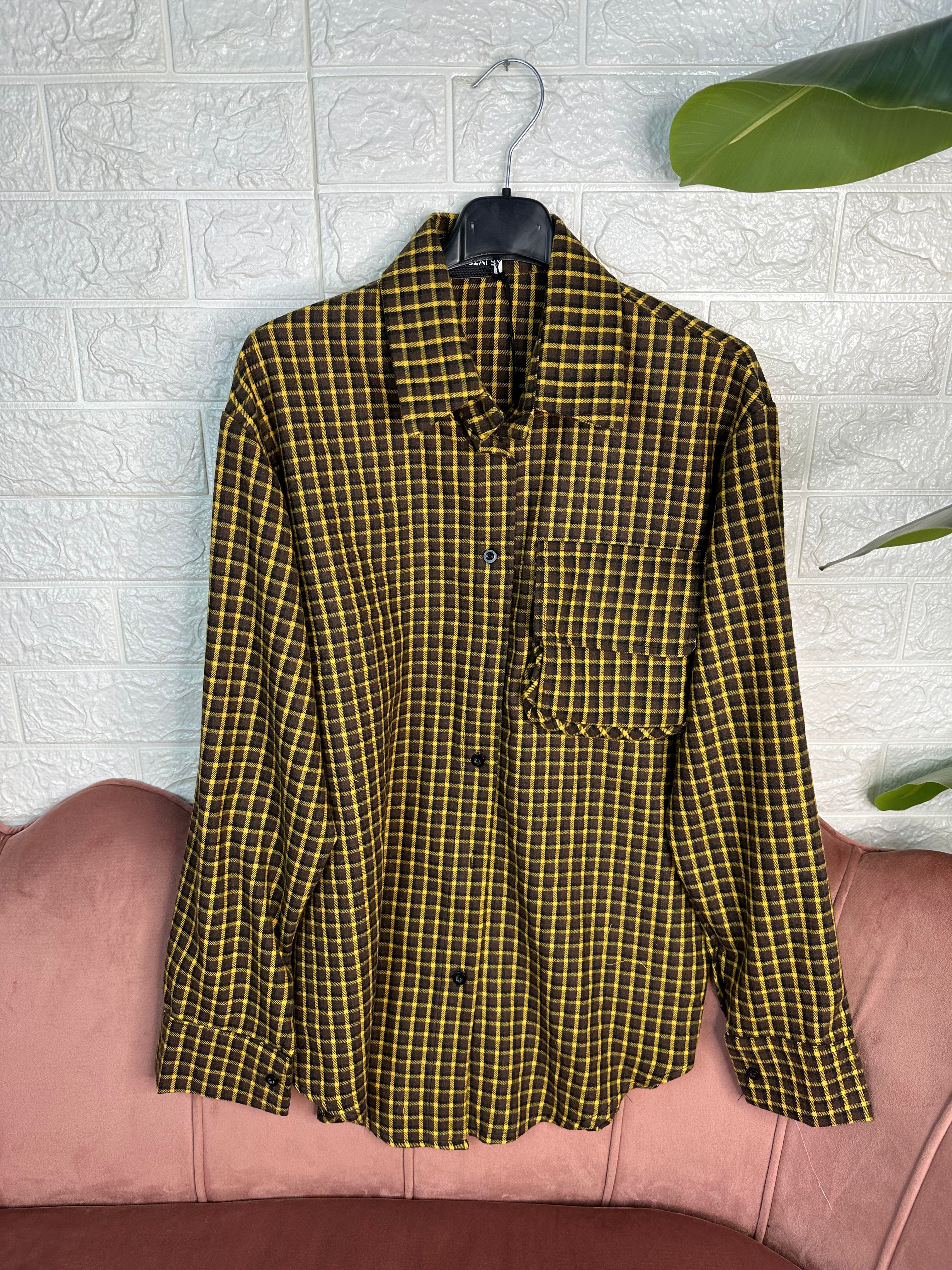 Camicia quadri tasca